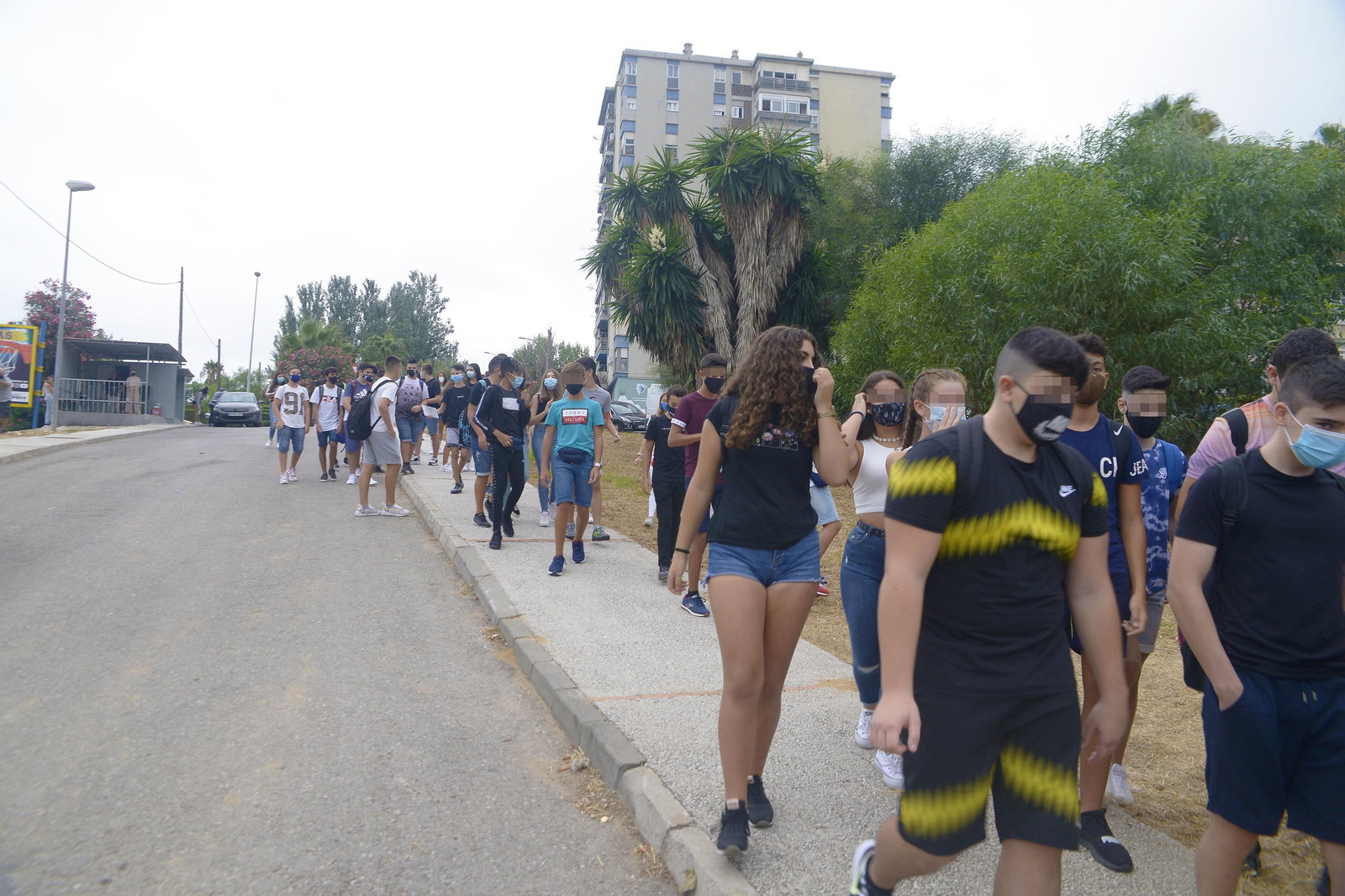 Fotos del primer dia de instituto en Algecrias