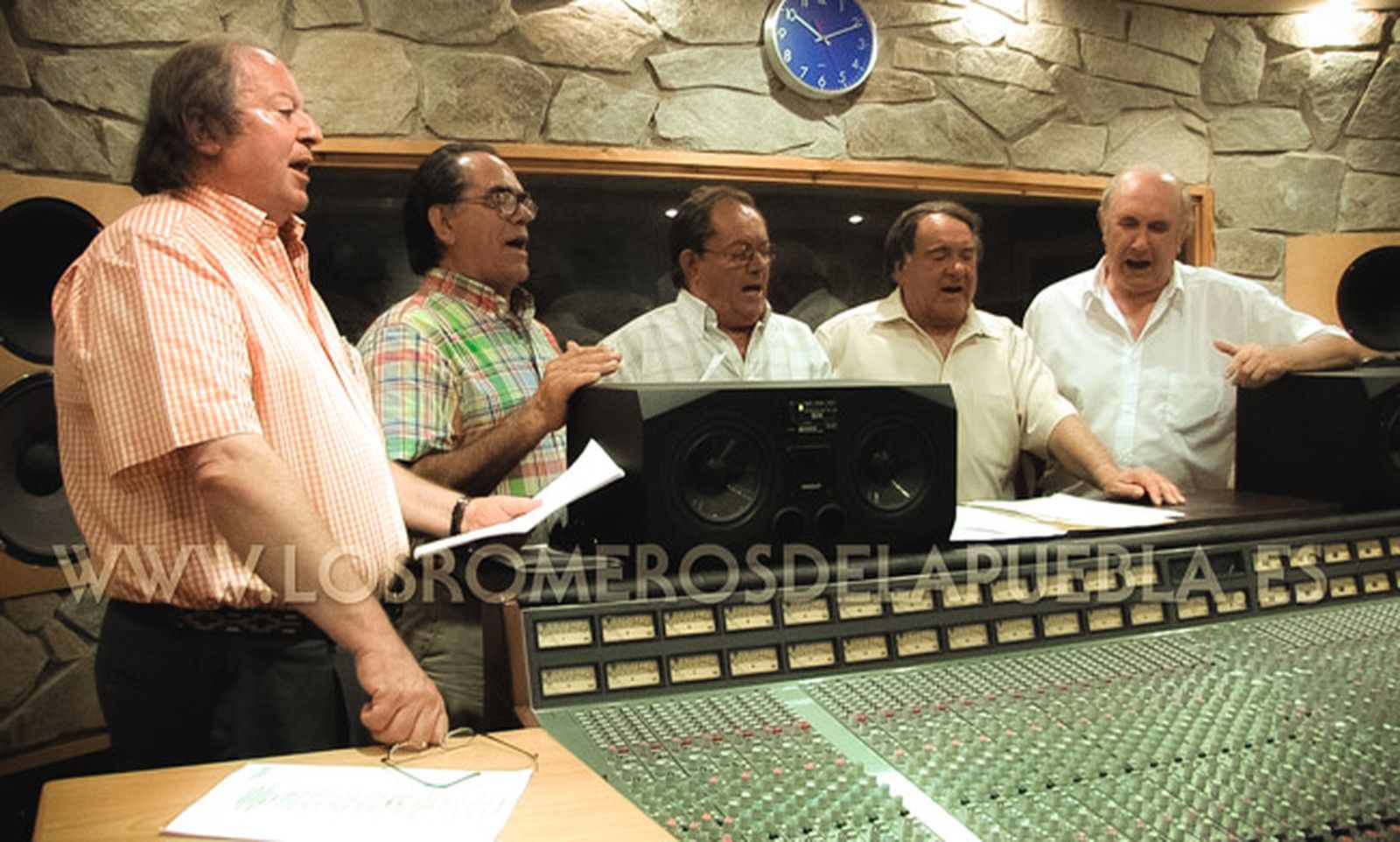 Juan Díaz, Faustino Cabello, Manolo Cabello, José Angulo y José Manuel Moya