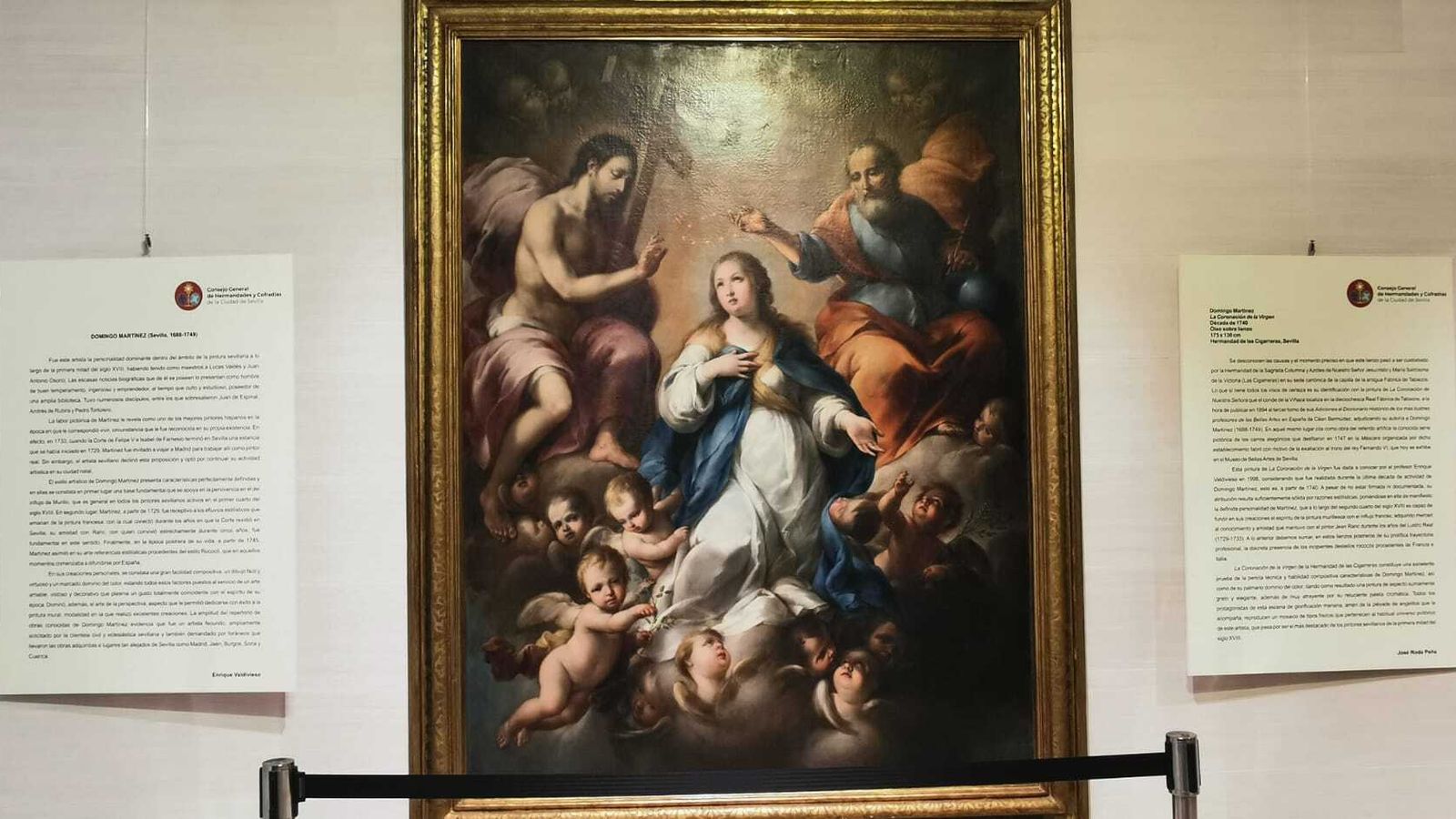 La obra expuesta en la sede  del Consejo.