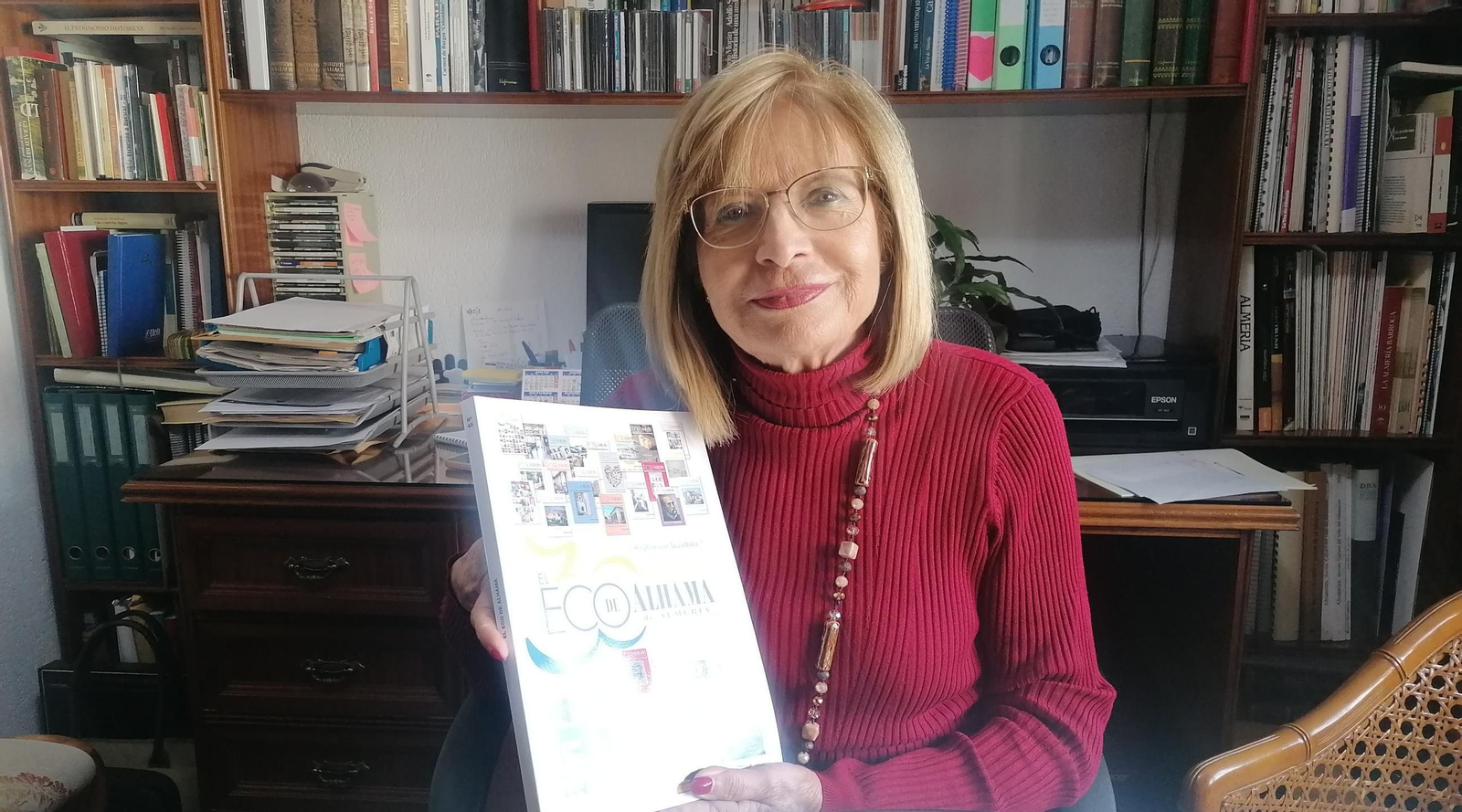 María Carmen Amate, directora de El Eco de Alhama, publicación que cumple 30 años.