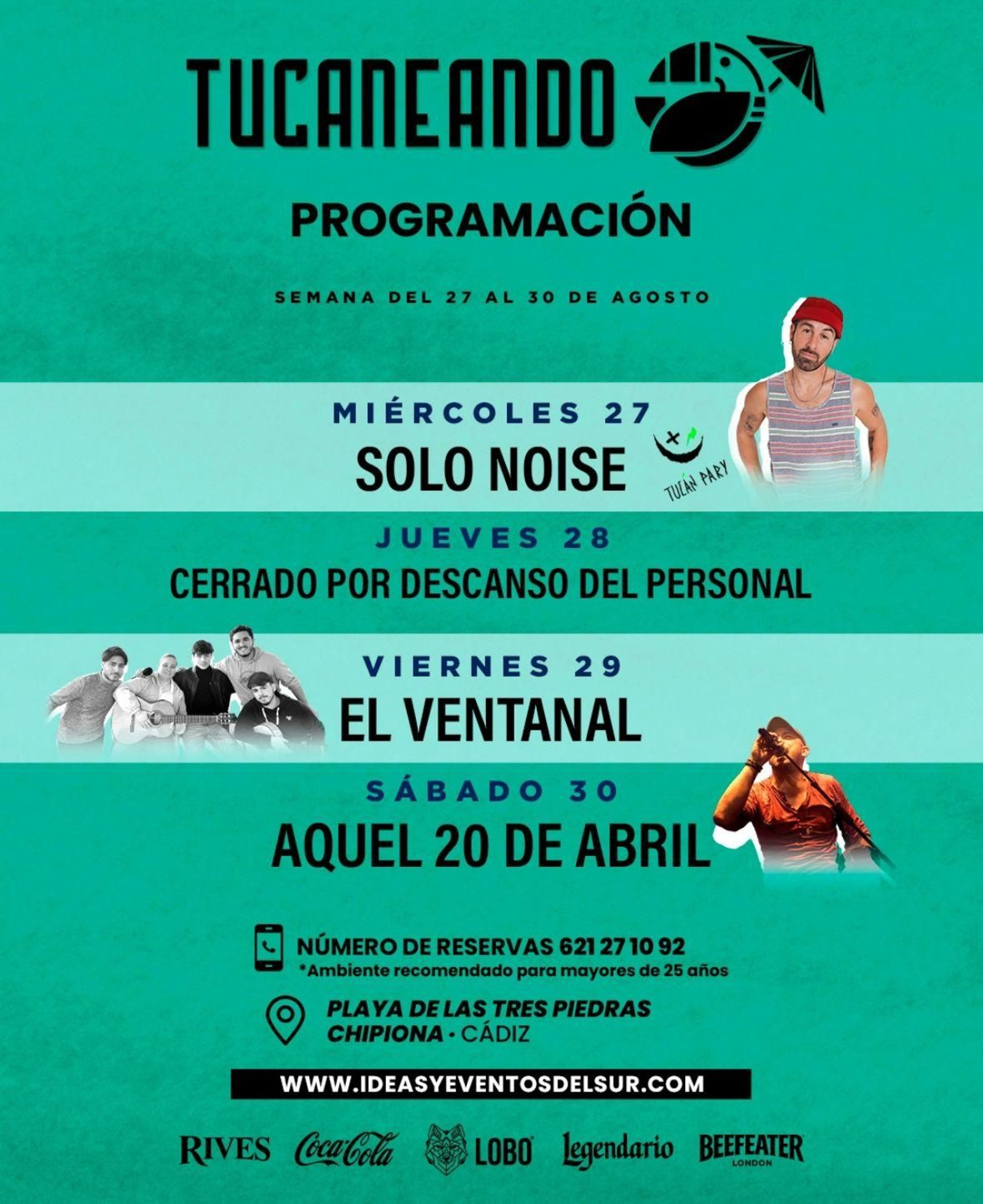 El Ventanal y Aquel 20 de abril, en Tucaneando. Chipiona.