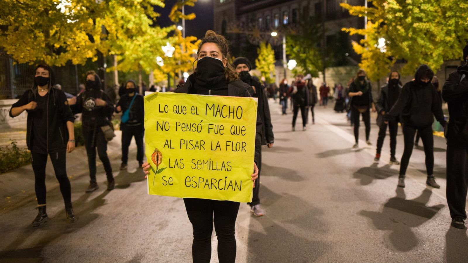 La manifestación del 25-N en Granada este 2020.