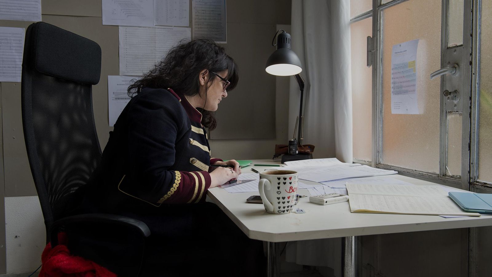 Nuria Núñez en un estudio de la Academia de España en Roma