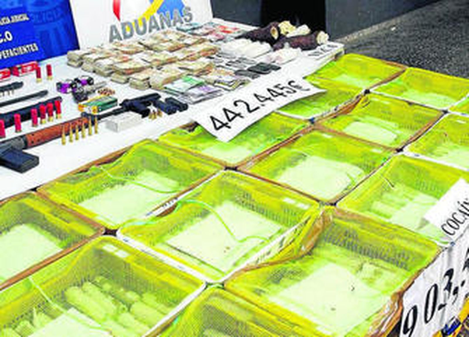 Uno de los alijos de 2009.