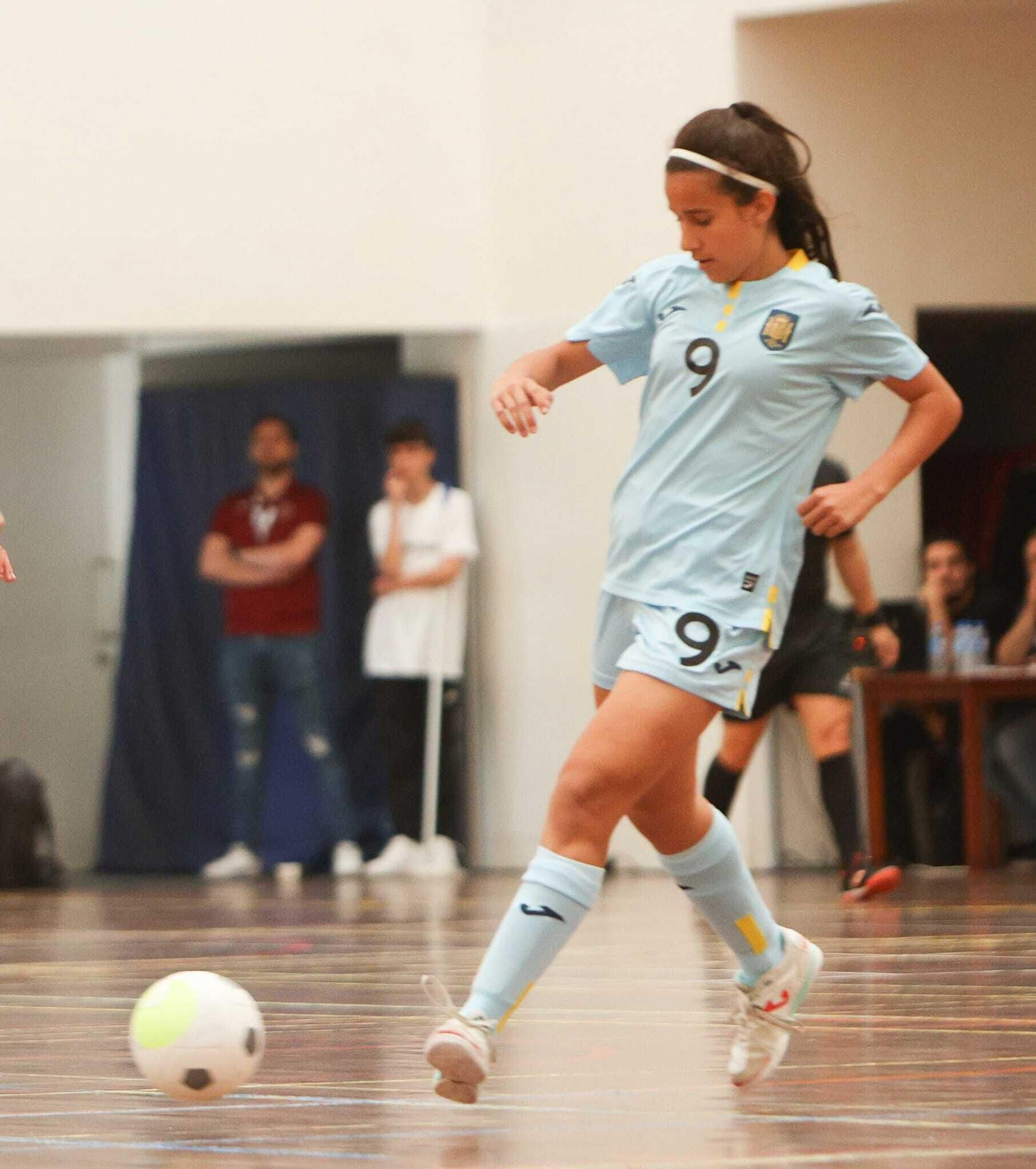 Ana María Martos, durante la concentración de la selección nacional en Portugal del año pasado.