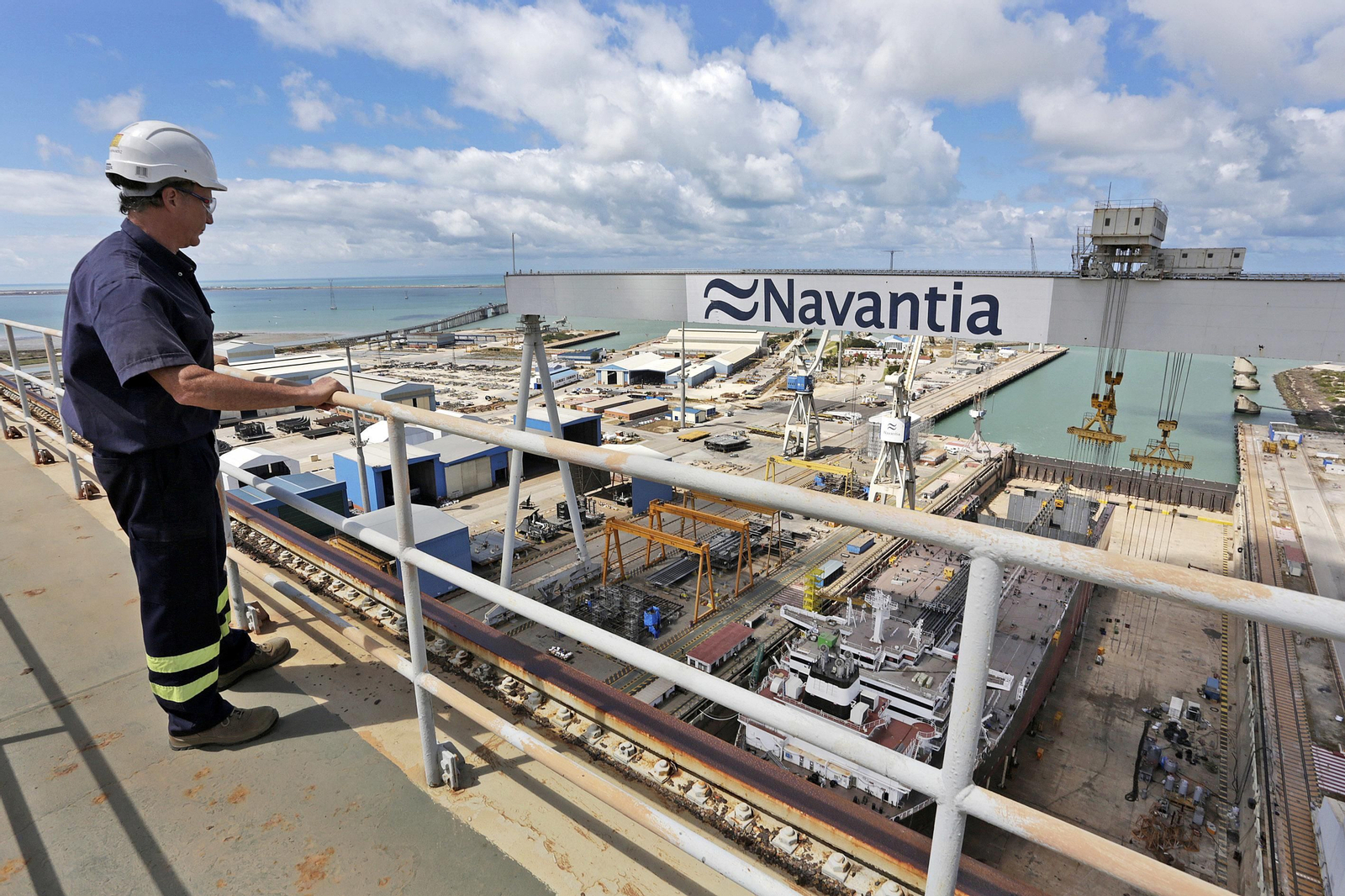 Imágenes de la construcción de los petroleros  tipo 'Suezmax' en Puerto Real