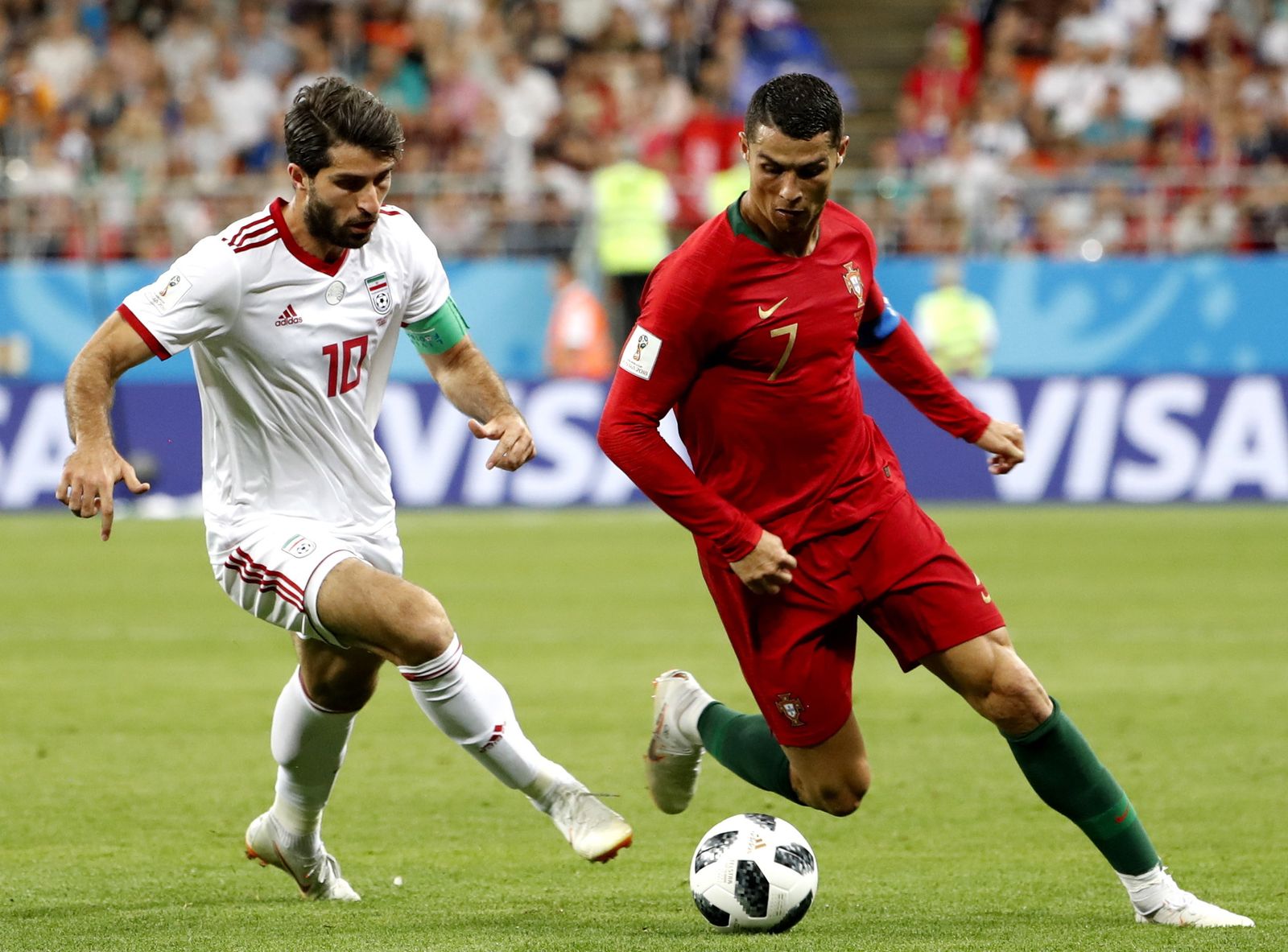 Las imágenes del Irán-Portugal