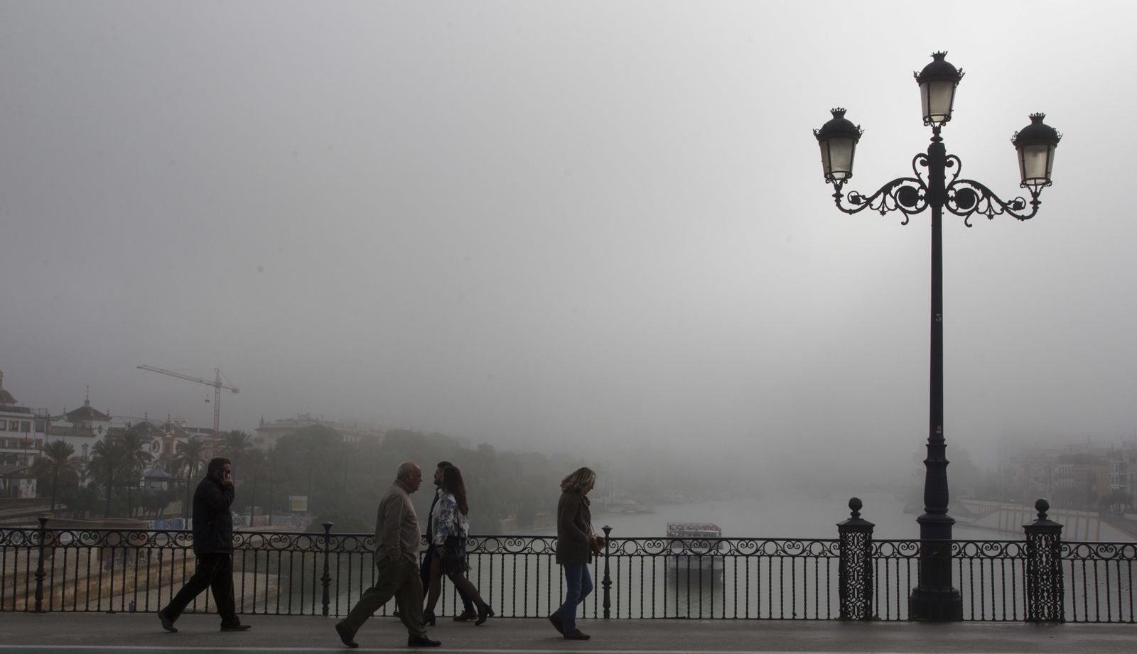 Mañana con niebla en Sevilla