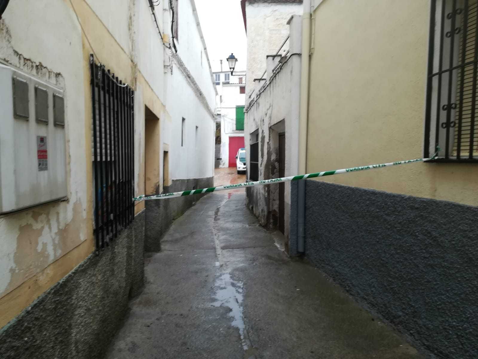 Lugar en el que se produjo la muerte en Paterna del Río.