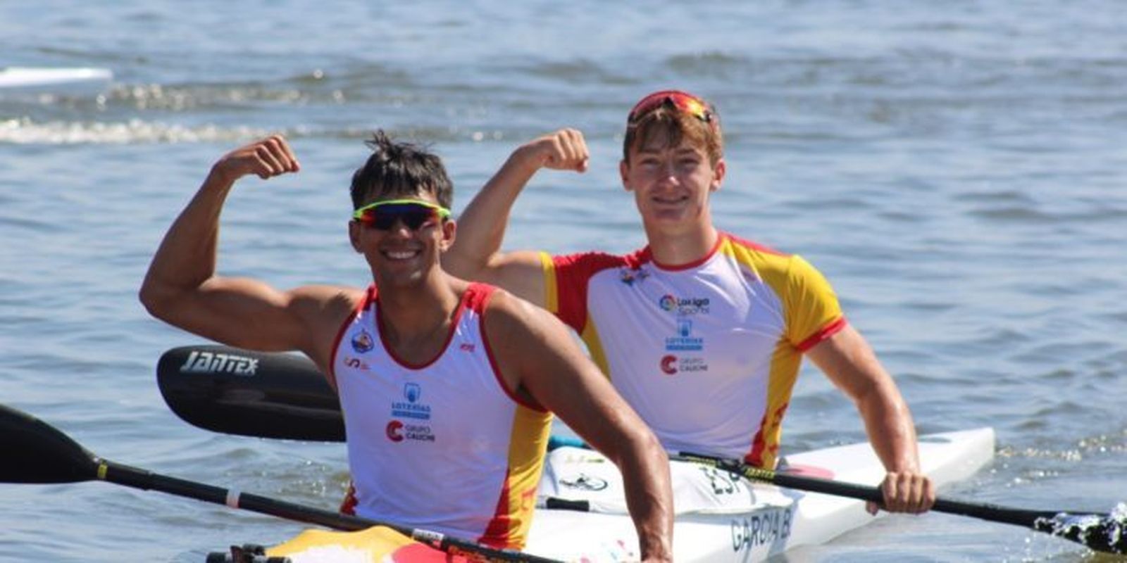 Carlos García y Bruno García, subcampeones del mundo júnior en K-2 500.