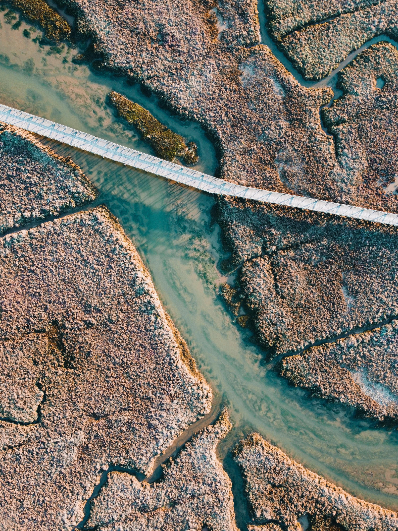 Las marismas de Huelva desde el aire