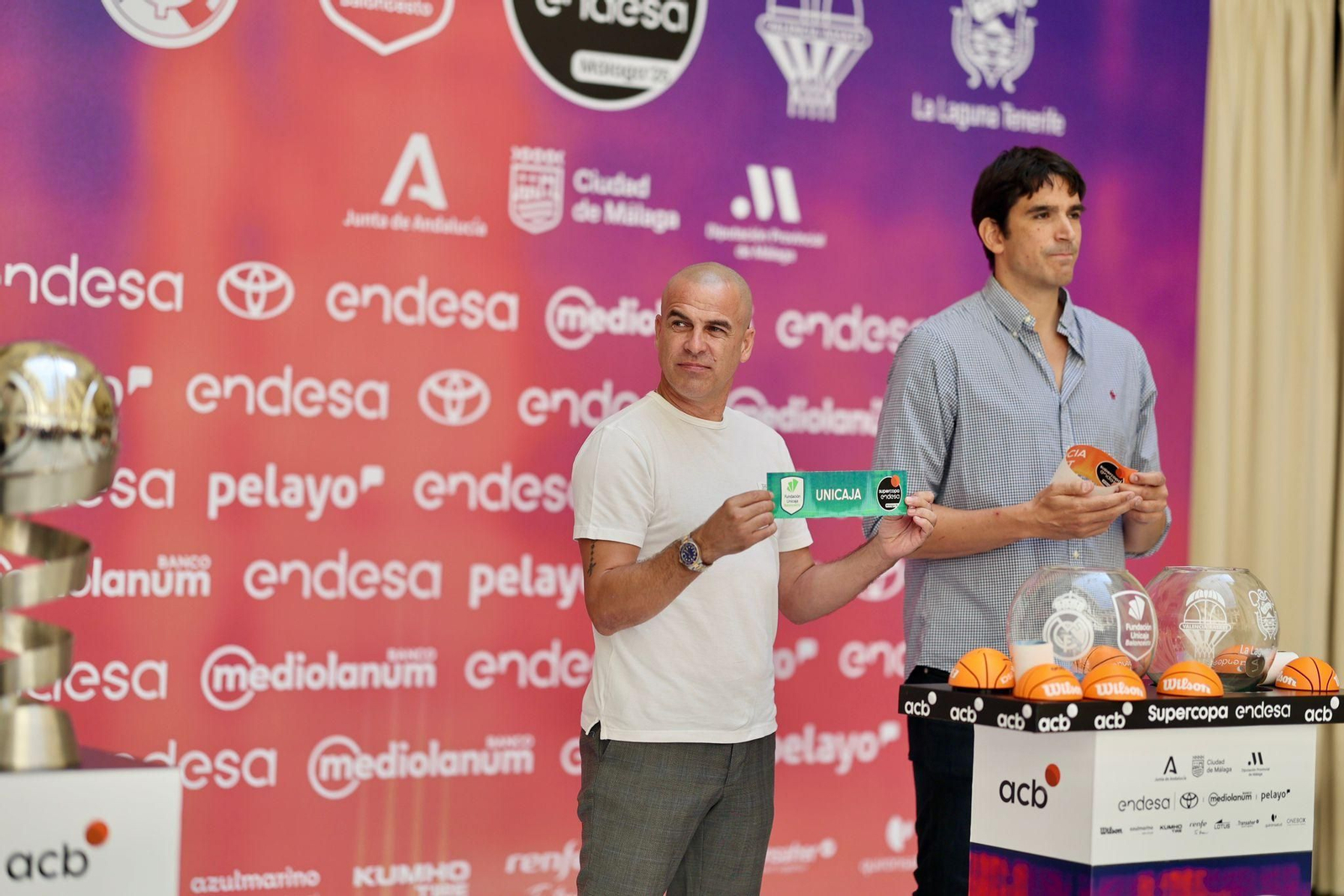 Las fotos del sorteo de Supercopa con mucho VIP: Duda, Carlos Suárez, Sergio Rodríguez...