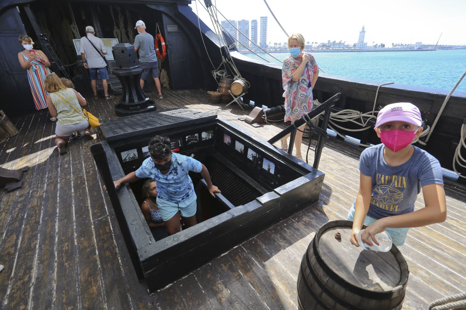 Las fotos de la nao 'Victoria' en el puerto de Málaga