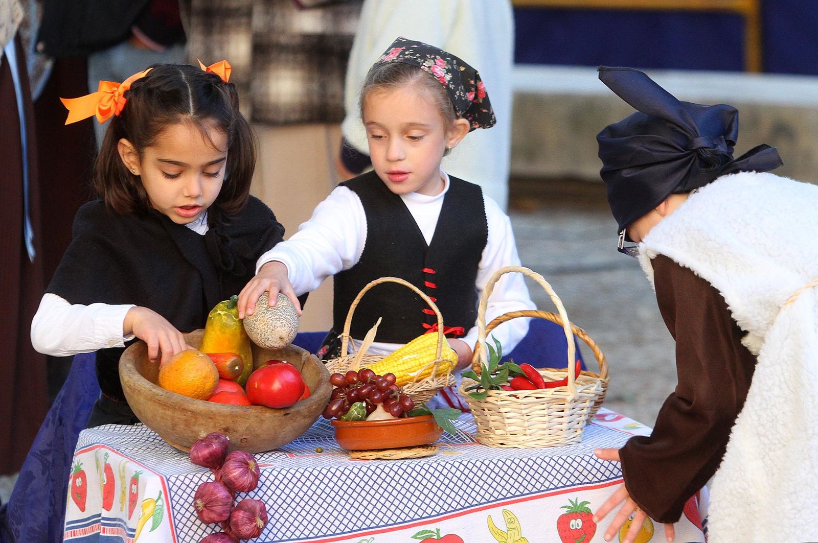 Imágenes del Belén viviente del Colegio María Inmaculada.