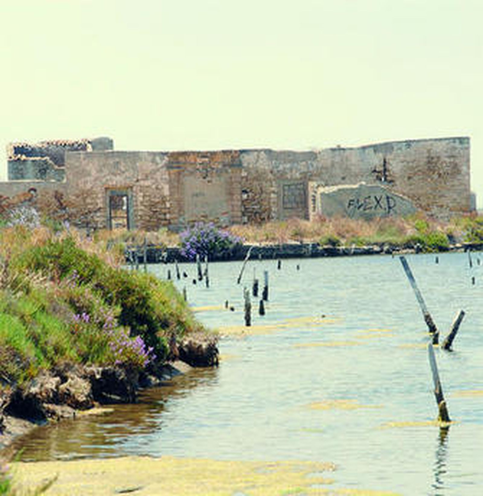 El molino de mareas de San José, que presenta un avanzado deterioro.