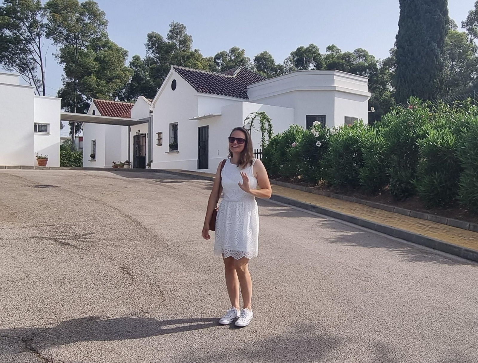 Corinna Ramognino durante su visita a la comarca