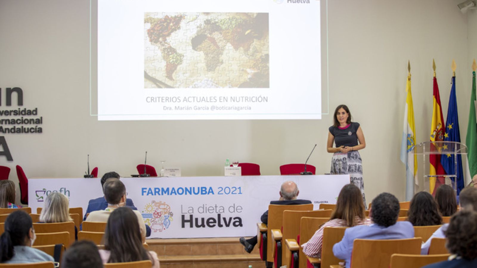 Un momento de la celebración de Farmaonuba en la UNIA de La Rábida.