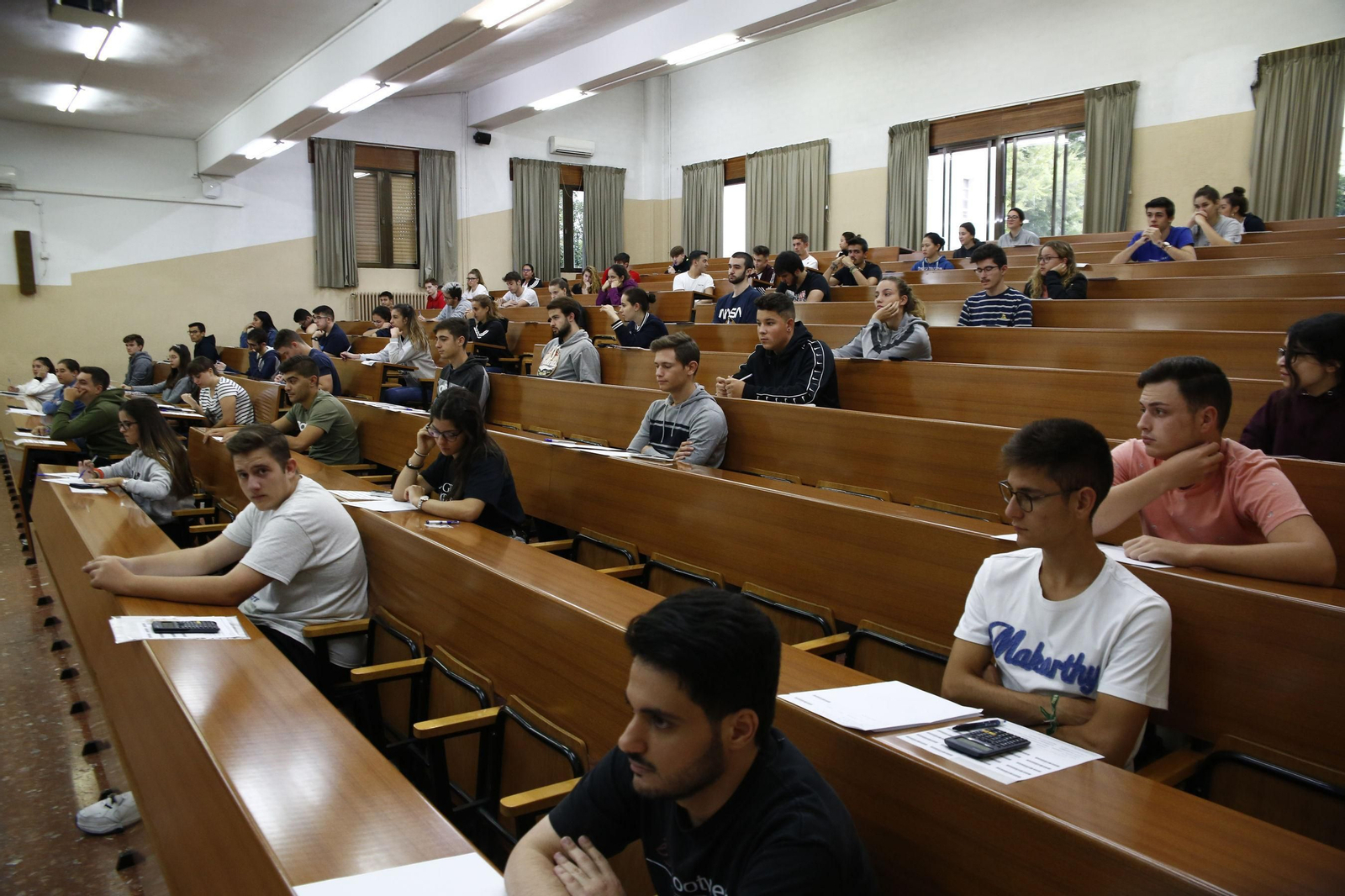 Imagen de archivo de un examen de Selectividad.