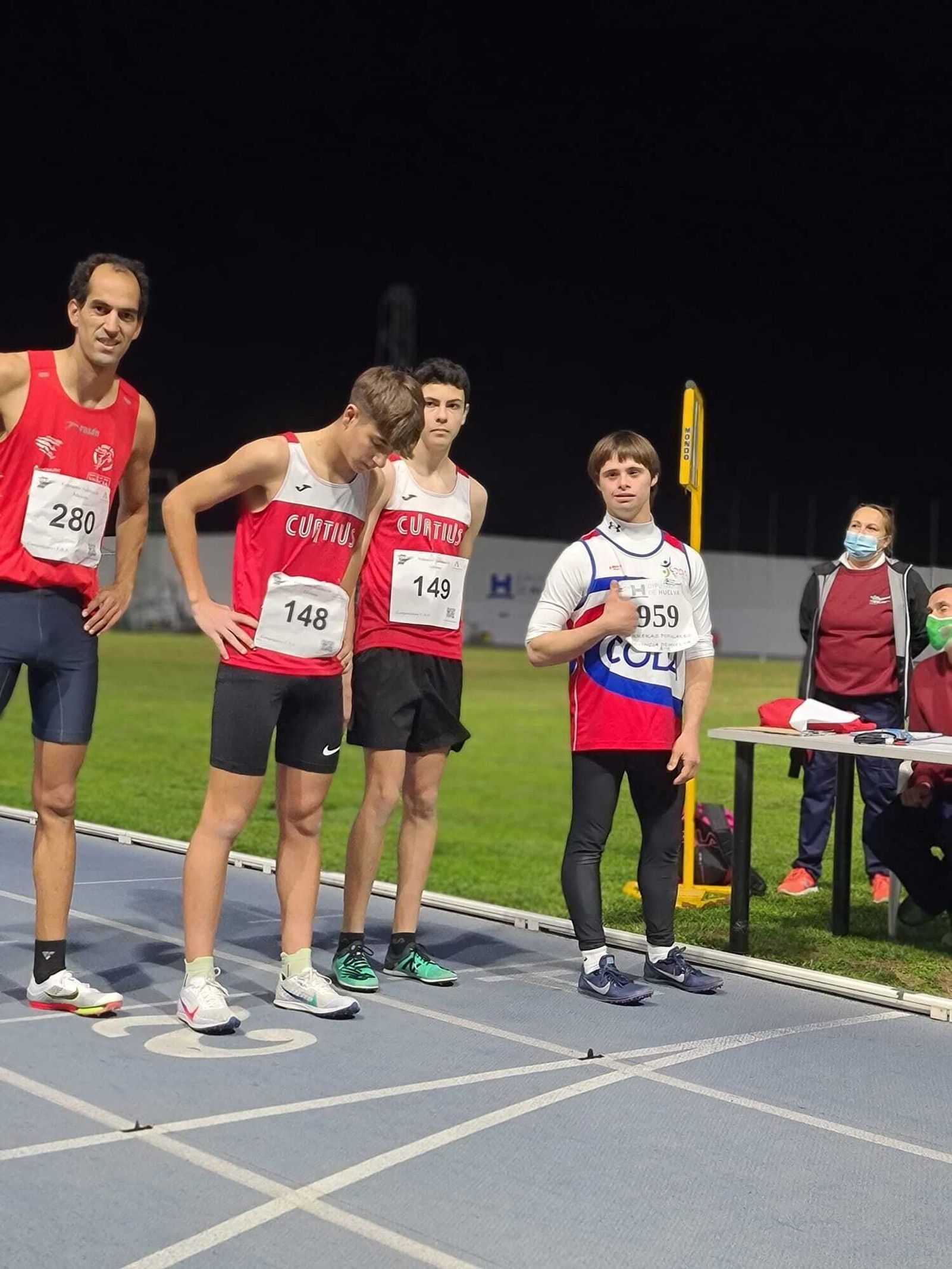Nicolás Castaño, durante el control en el estadio Iberoamericano Emilio Martín.