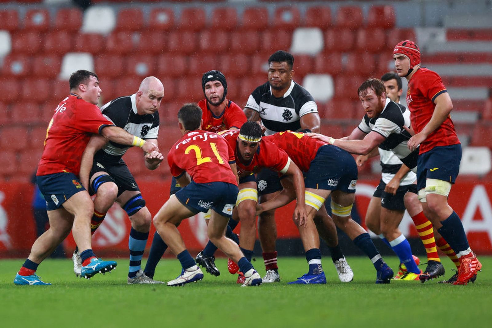 El XV del León en un partido reciente.