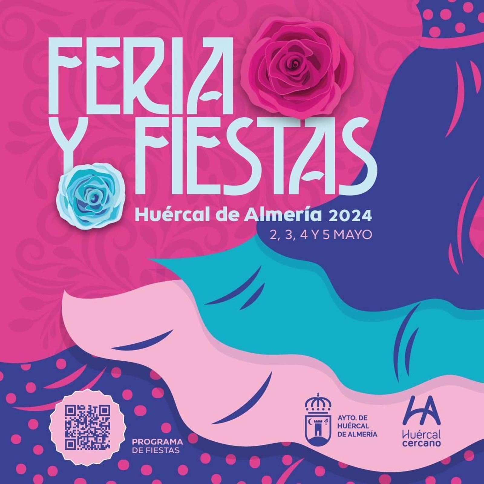 Cartel de las fiestas de Huércal de Almería.