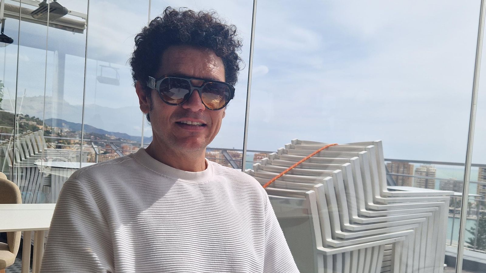 Pablo Molinero en un momento de esta entrevista.