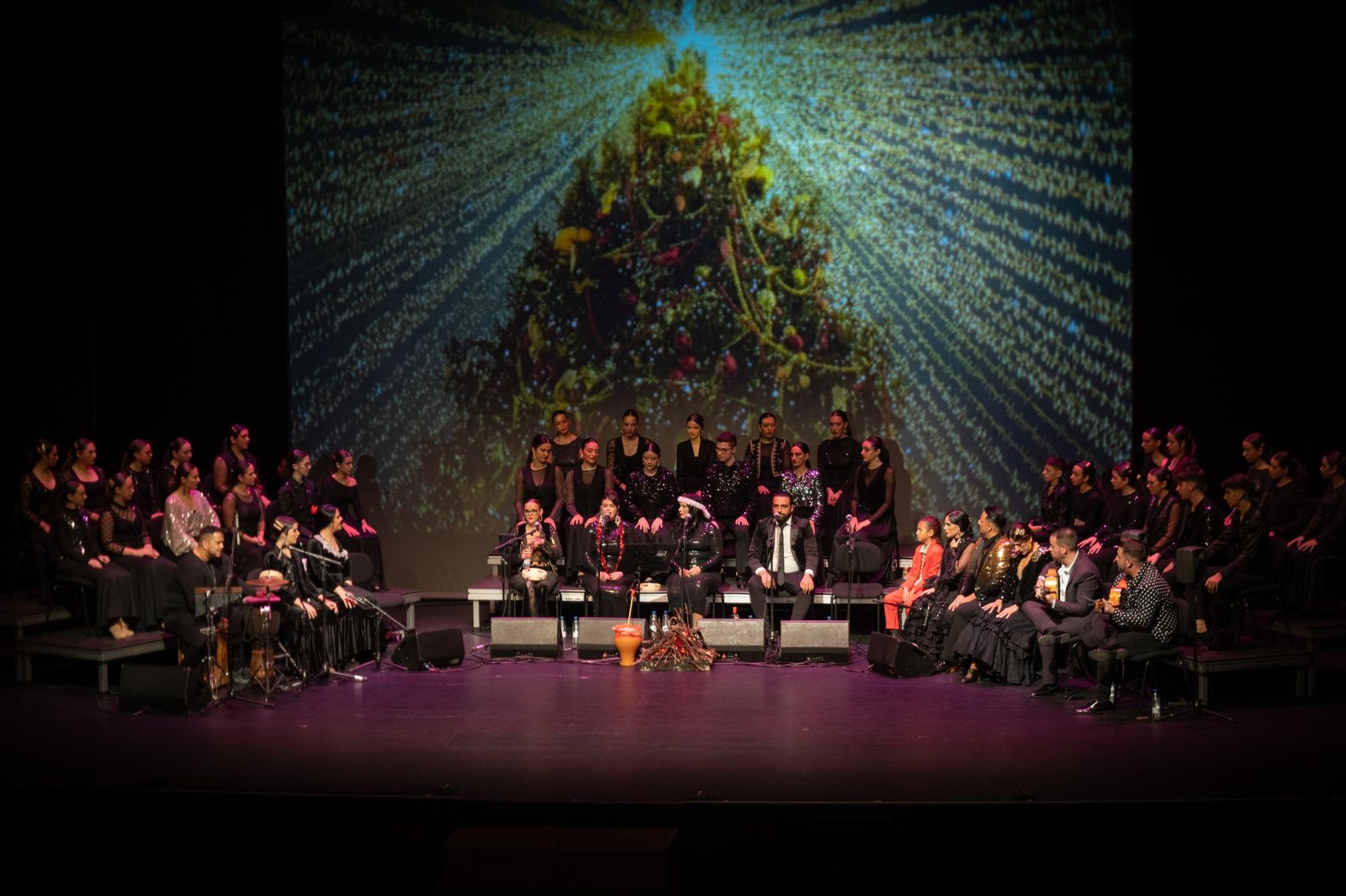 La zambomba flamenca ‘Entre flamencos’ gustó mucho al público que asistió al Teatro Auditorio.