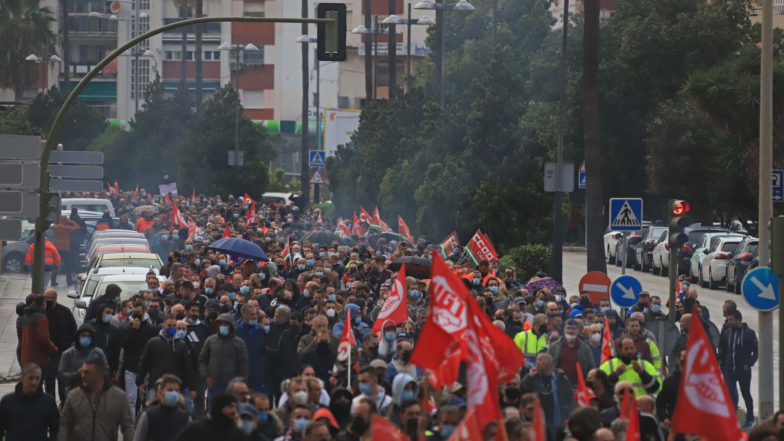Fotos de la manifestación del metal en Algeciras