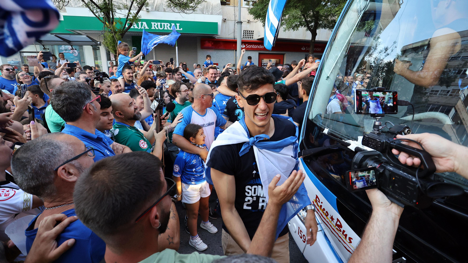 El Xerez DFC celebra su ascenso en la Plaza del Caballo