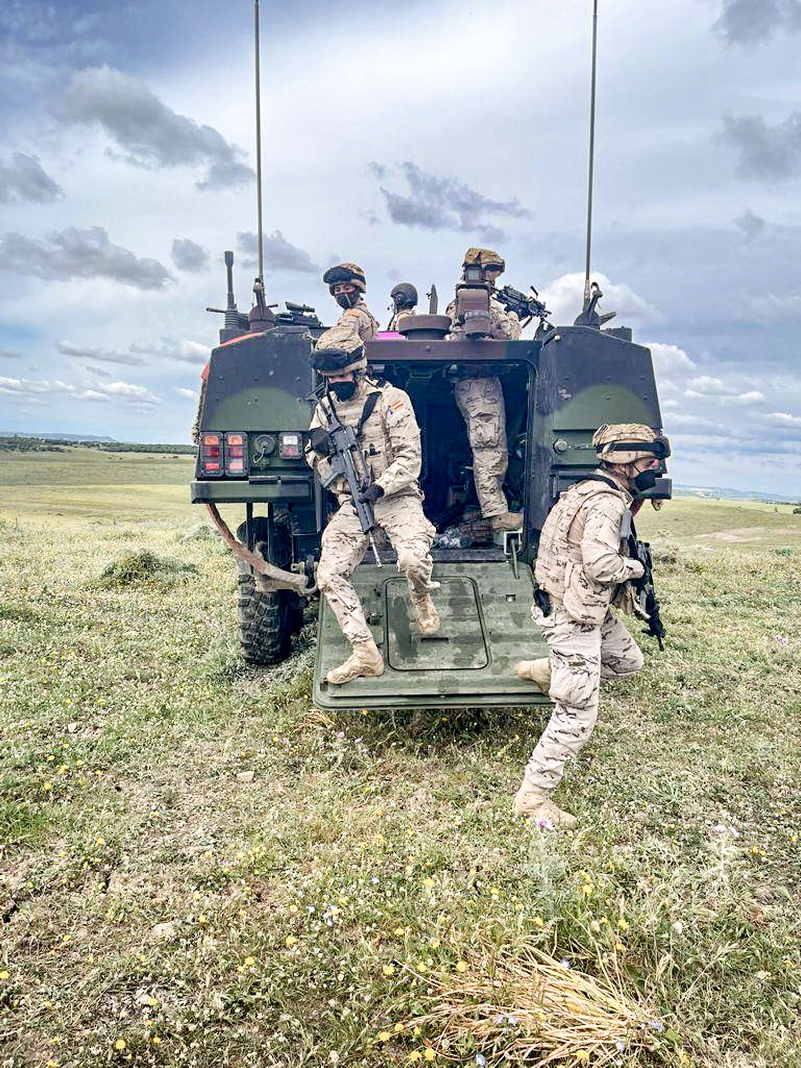 Imágenes de la Infantería de Marina en el Retín en Marfibex