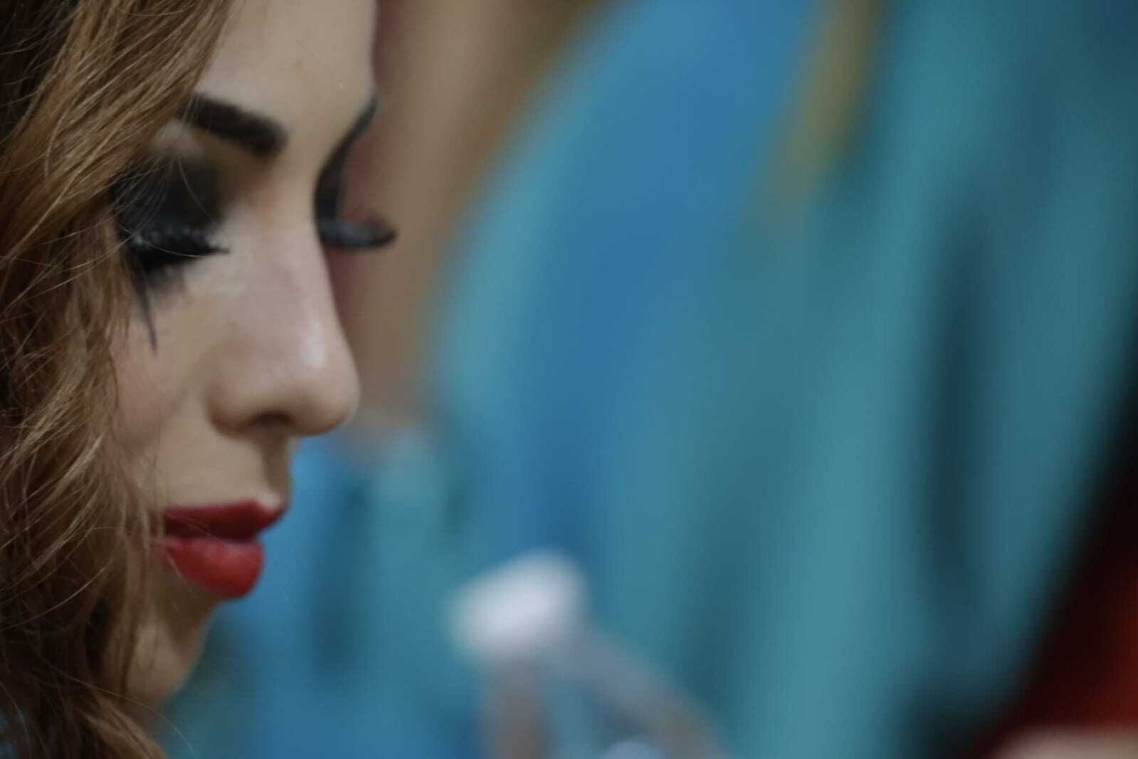 Comparsa 'Las musas' en camerinos