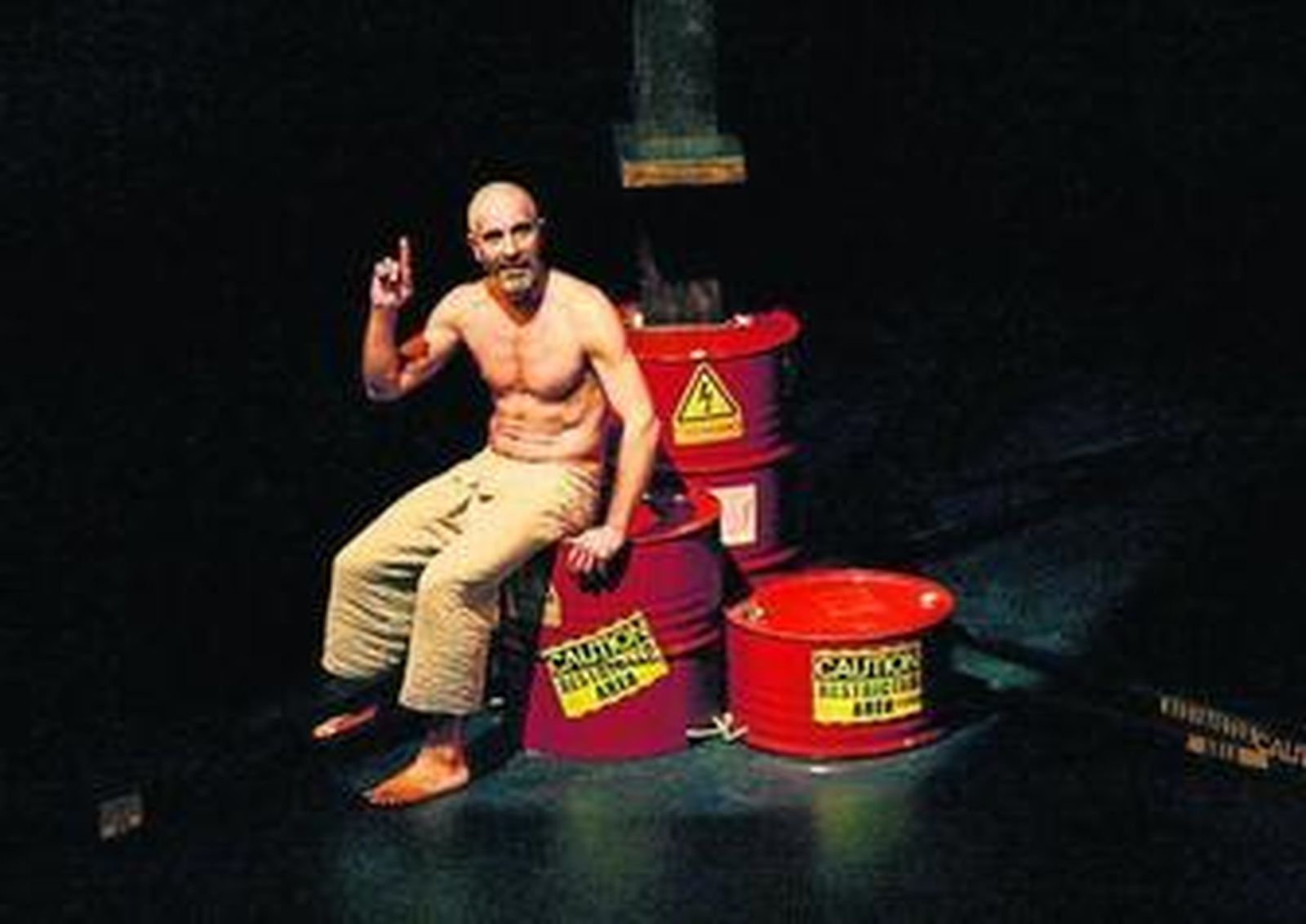 Eduardo Velasco, en el espectáculo.