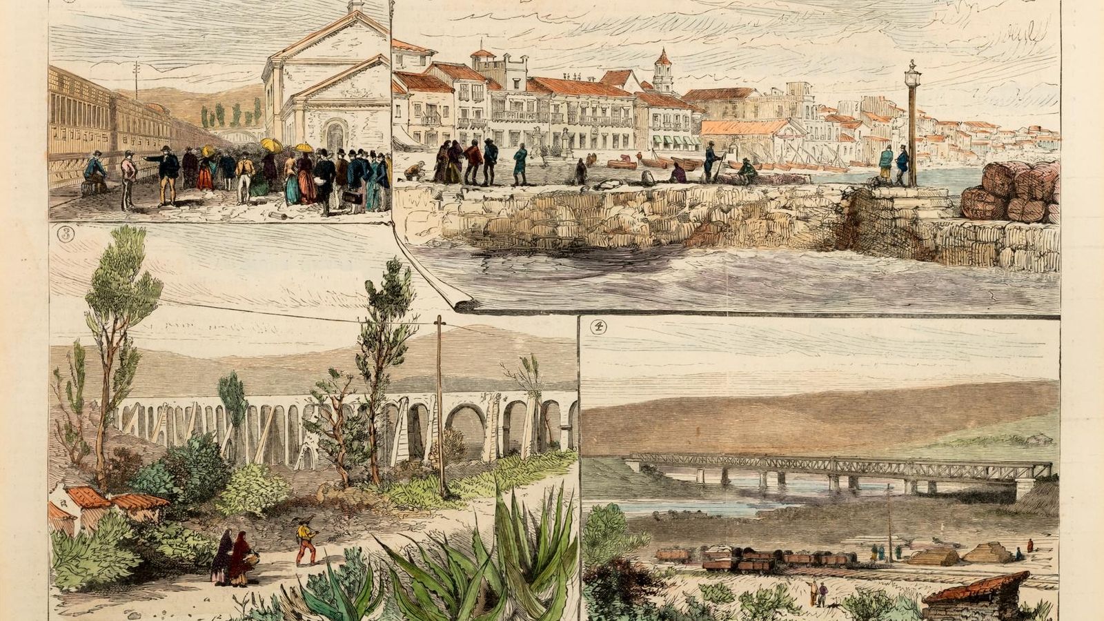 Vista de Algeciras, 1890.