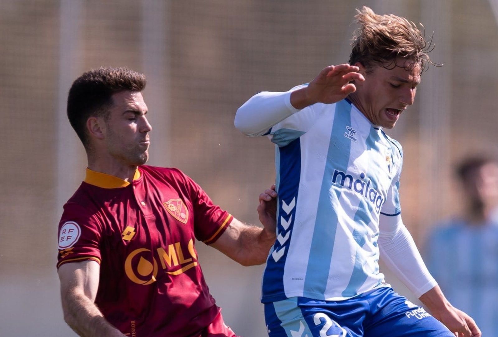 El conjunto azulillo venció por la mínima en la Ciudad Deportiva malagueña.