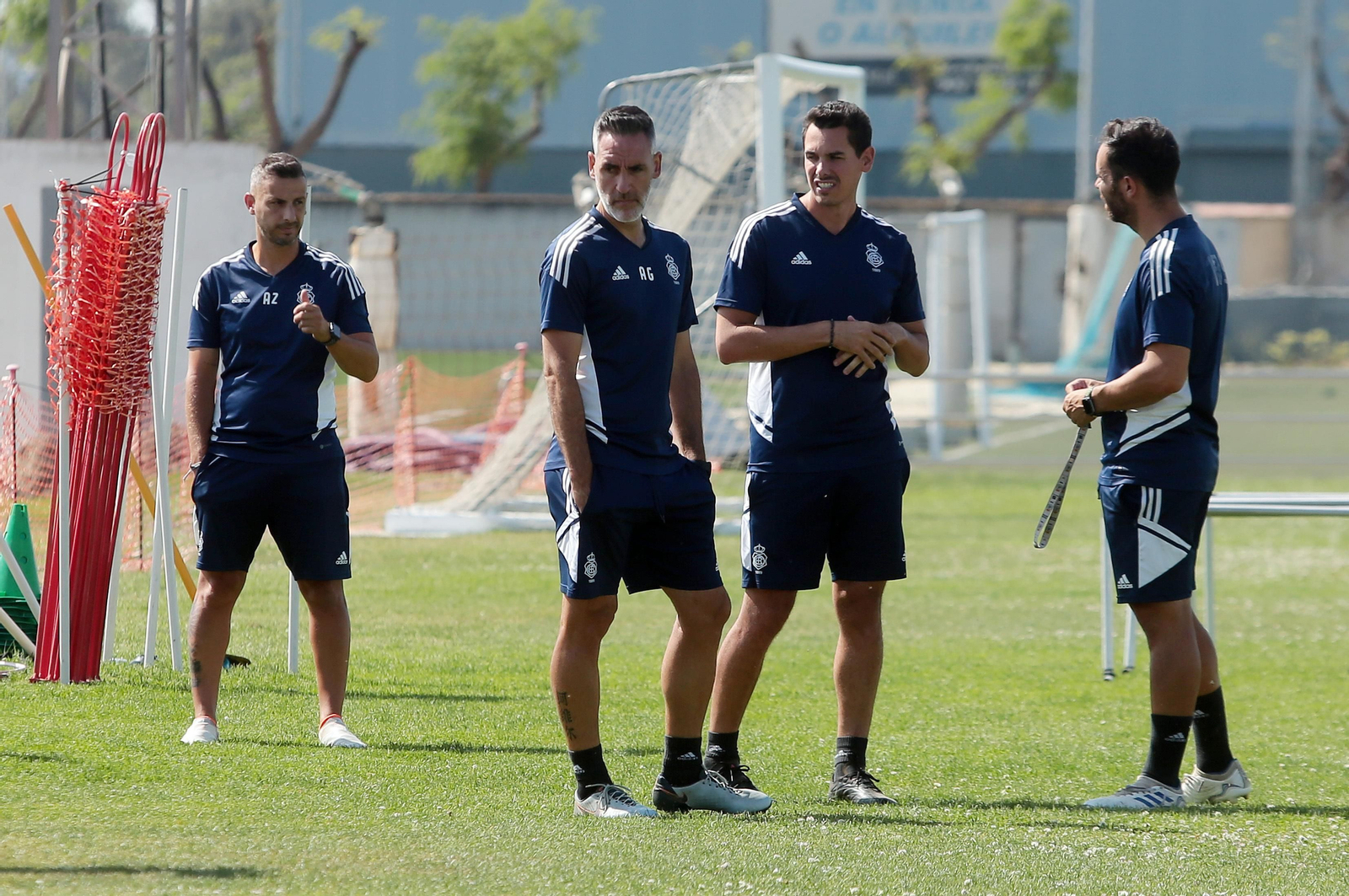 Imágenes del entrenamiento del Recre en la Ciudad Deportiva