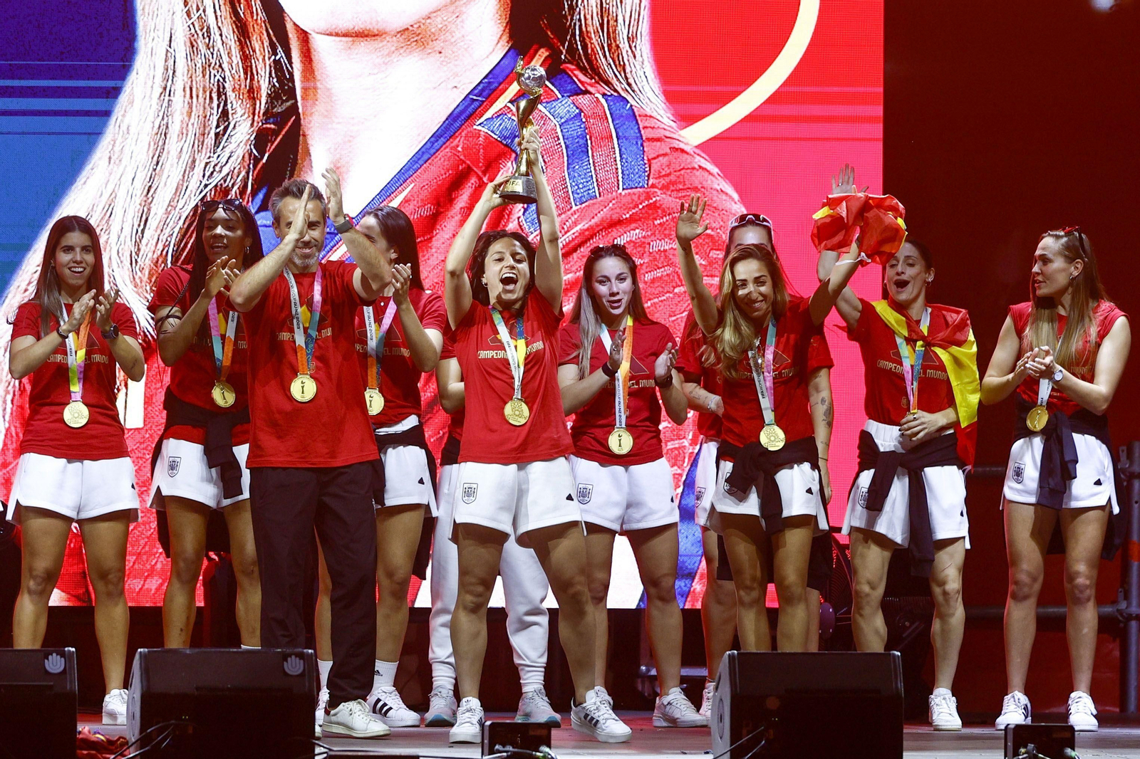 Las imágenes de la celebración de las campeonas del Mundo de Fútbol
