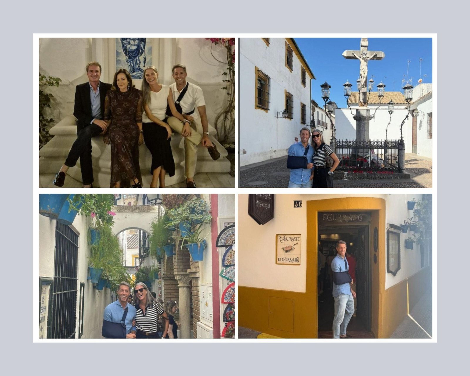 Laura Sánchez y Manuel Escribano durante su última visita a Córdoba