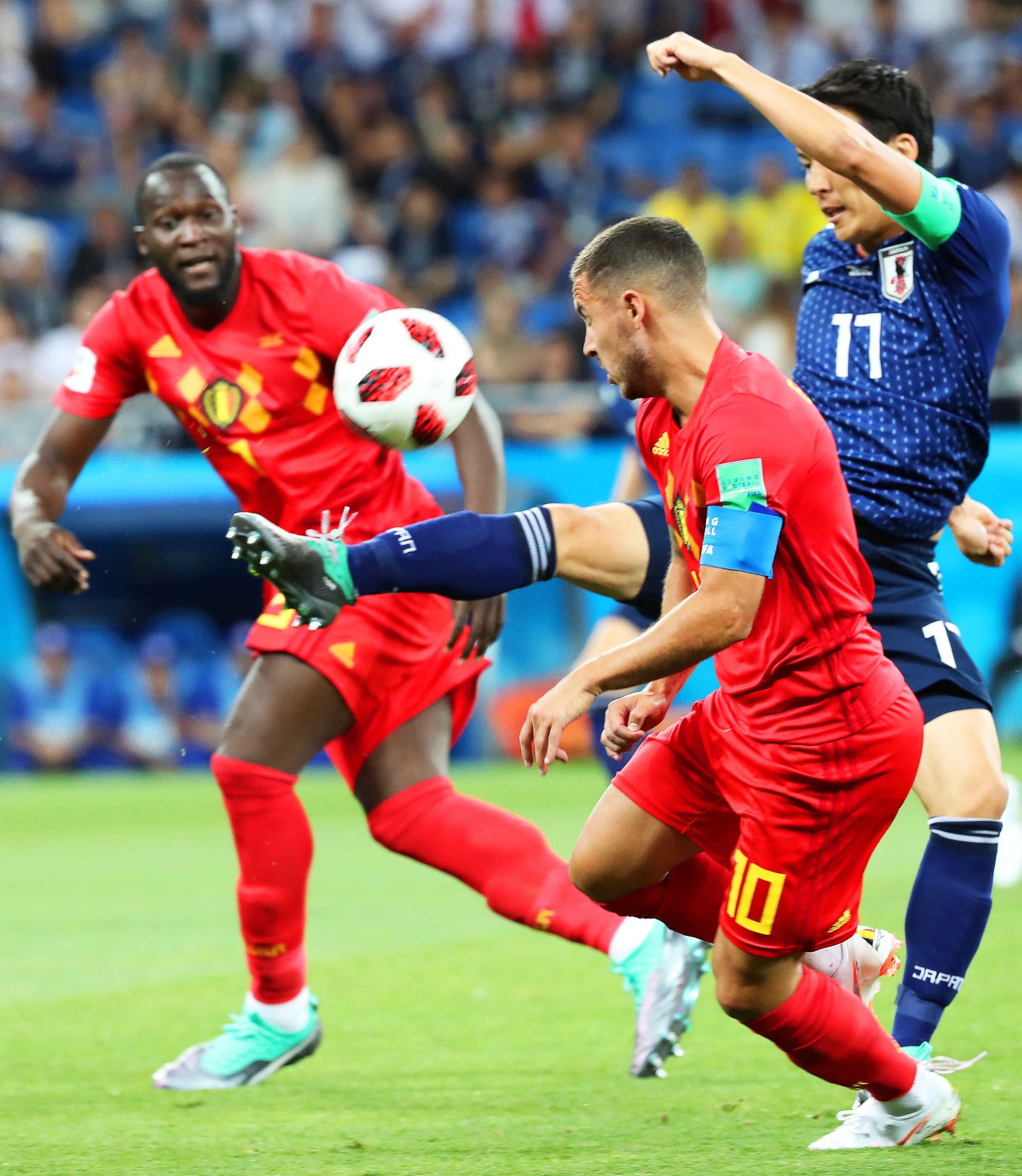 Las imágenes del Bélgica-Japón