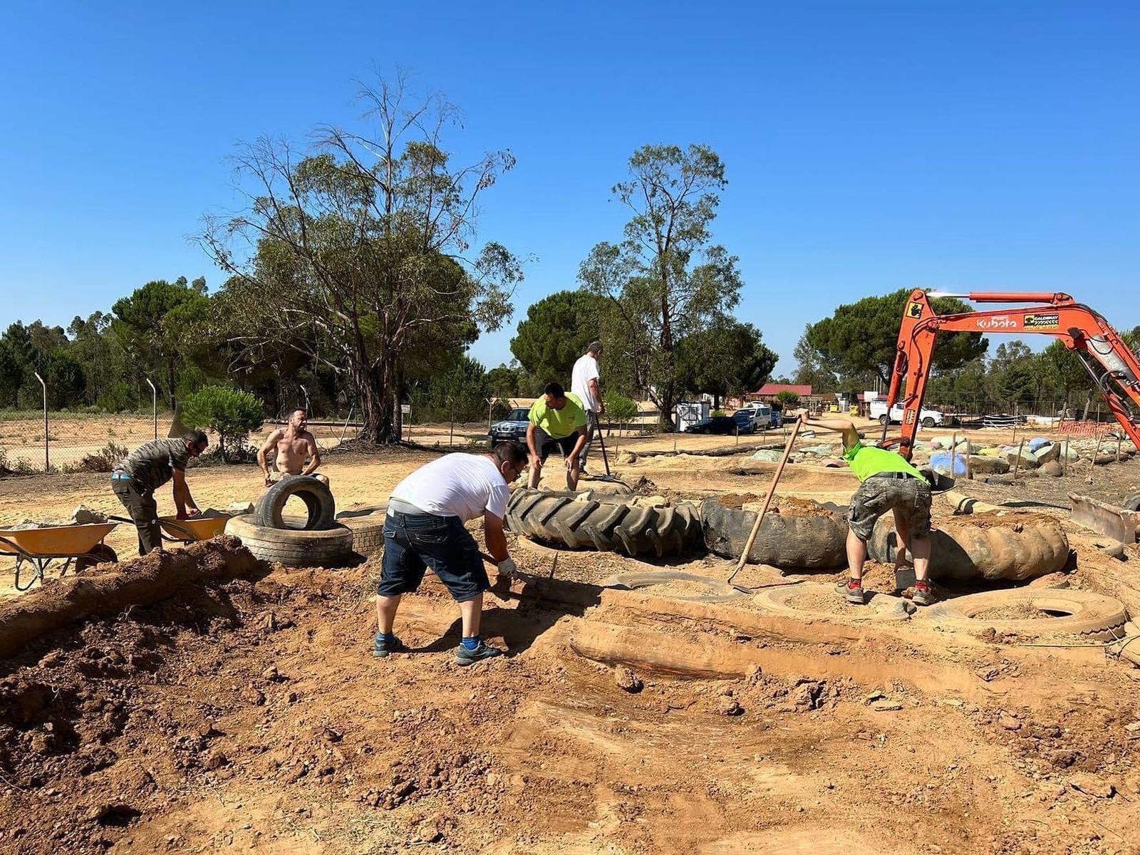 Preparación del Circuito Las Arenas para la cita del 8 de julio.