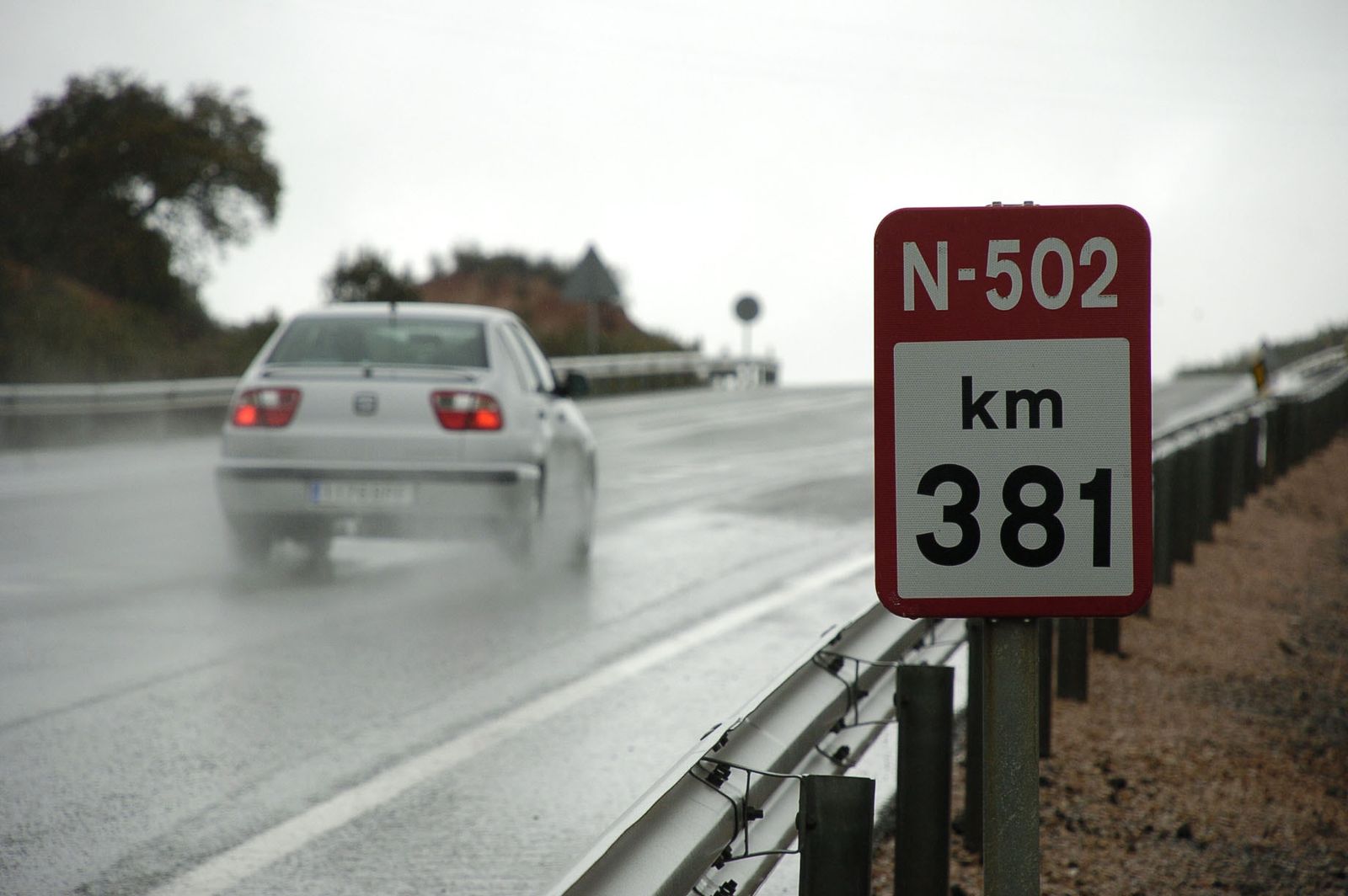 Carretera N-502, donde se ha producido el accidente mortal.