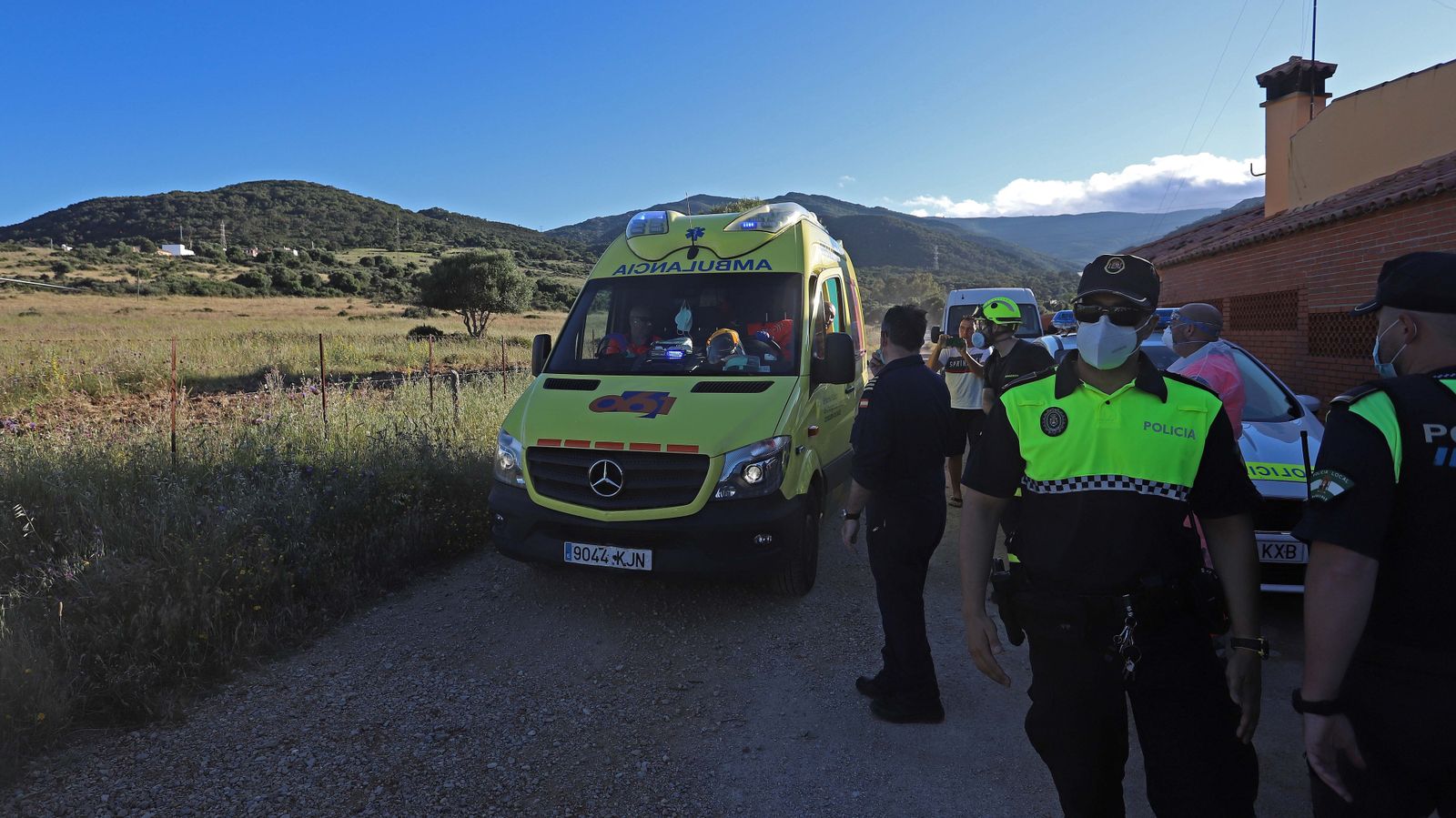 Rescate de un herido en las Pozas del Cobre