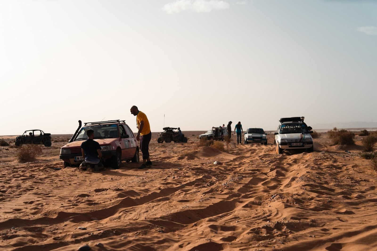 Participantes del Chatarras Raid.