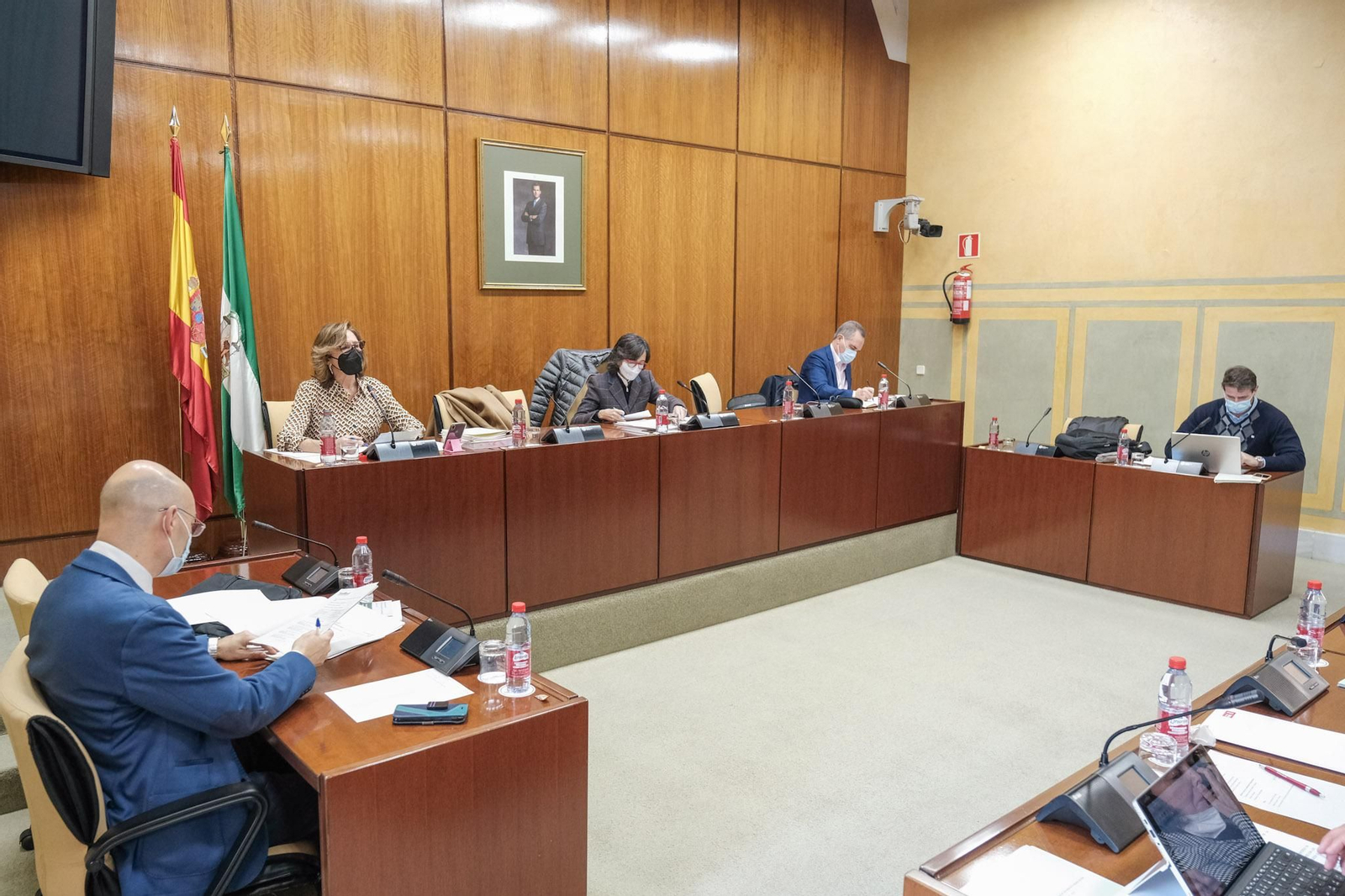 Un instante de la comisión de hacienda celebrada el pasado miércoles.