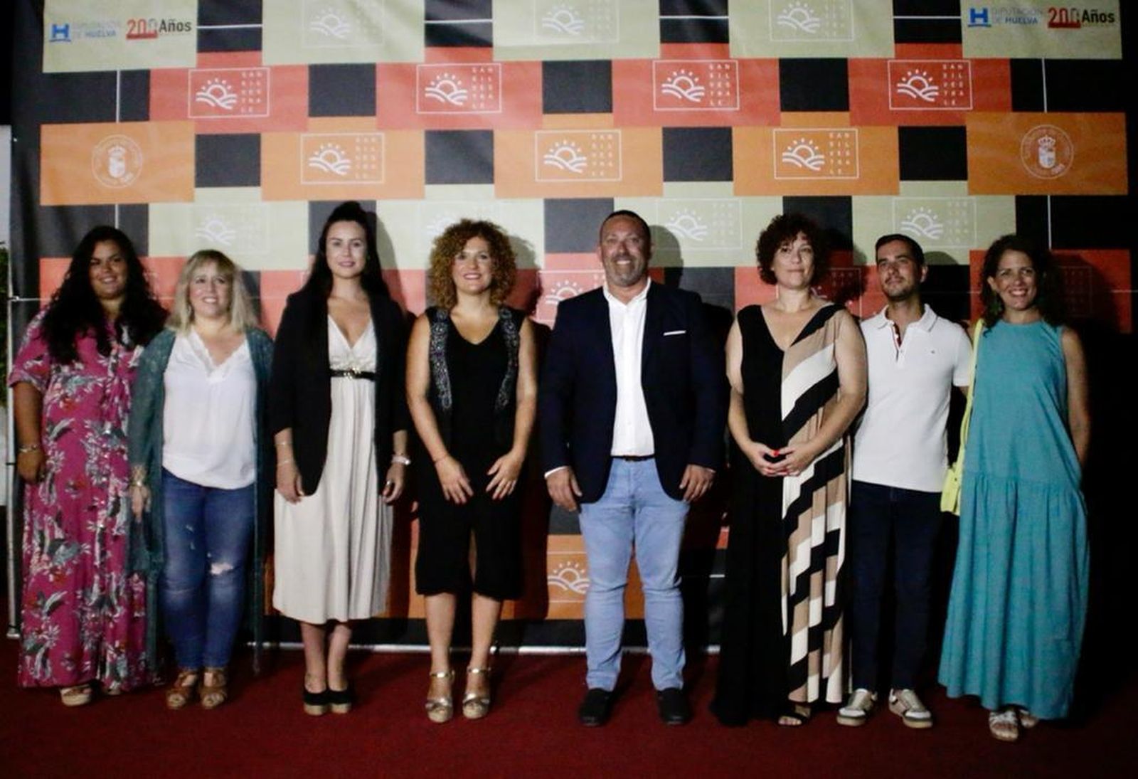 Un momento de la gala inaugural de este certamen en San Silvestre de Guzmán.