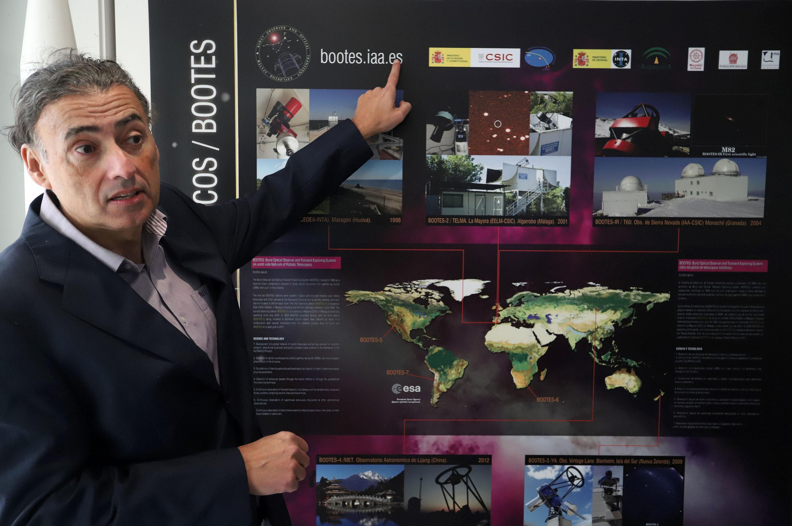 La red mundial de telescopios espaciales con sede en Huelva, en imágenes