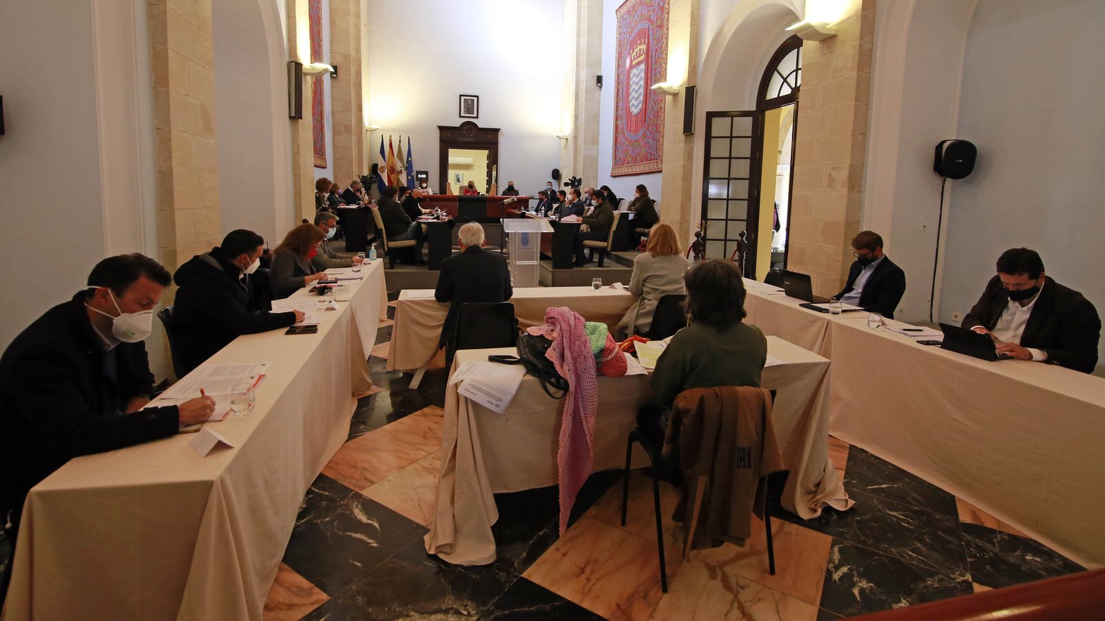 Un instante del pleno celebrado el pasado jueves.