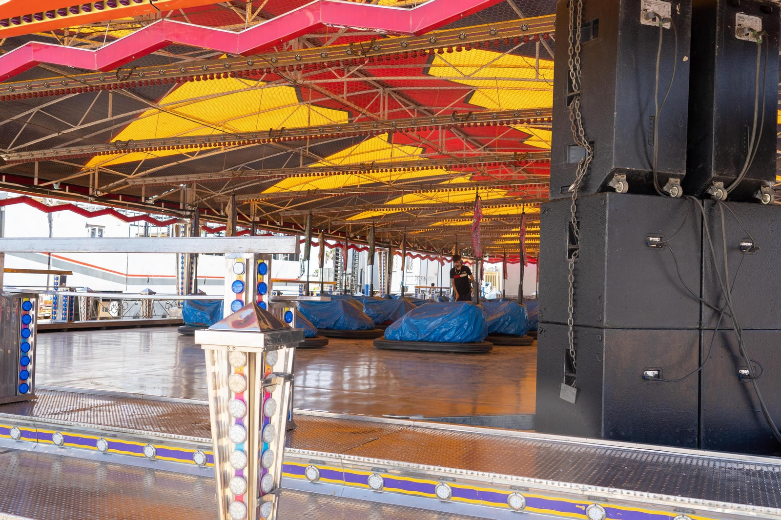 Imágenes de las Fiestas Colombinas días antes de su inauguración