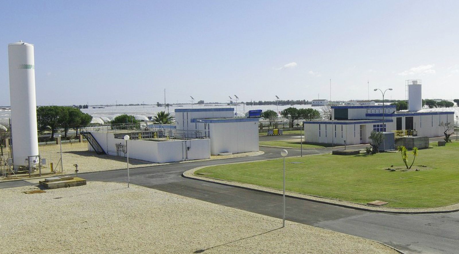 Una de las instalaciones de la empresa pública de agua.