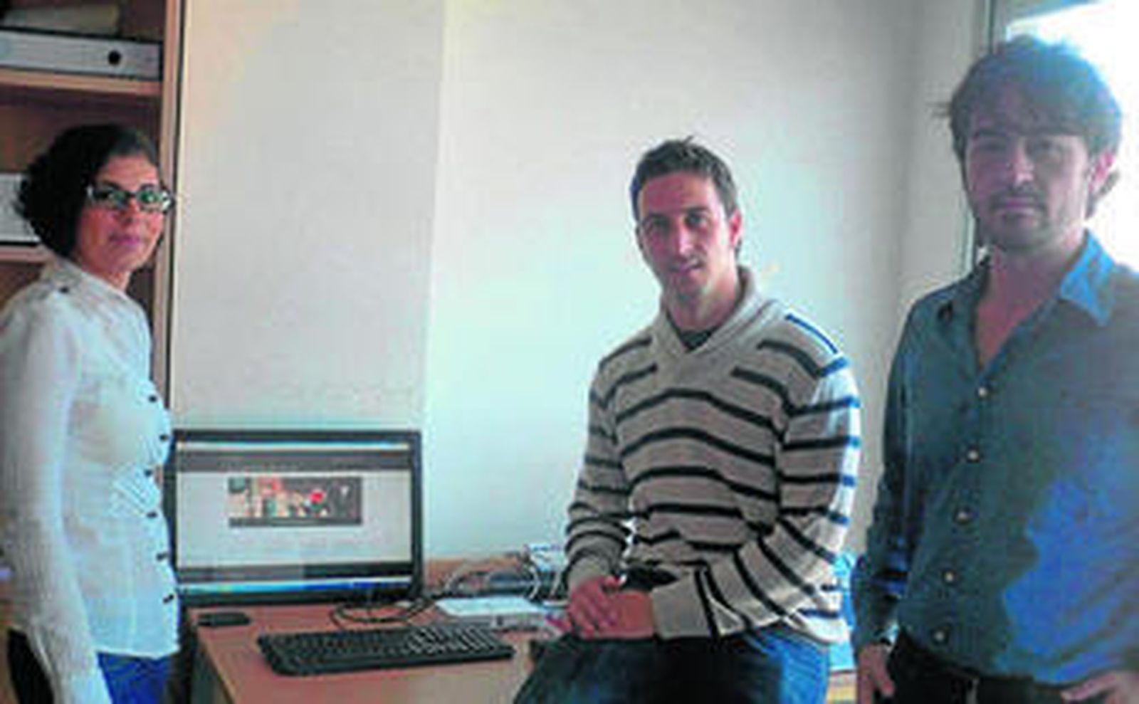 Luisa Prieto, Antonio Jesús Fernández y Sergio Martín Luque.