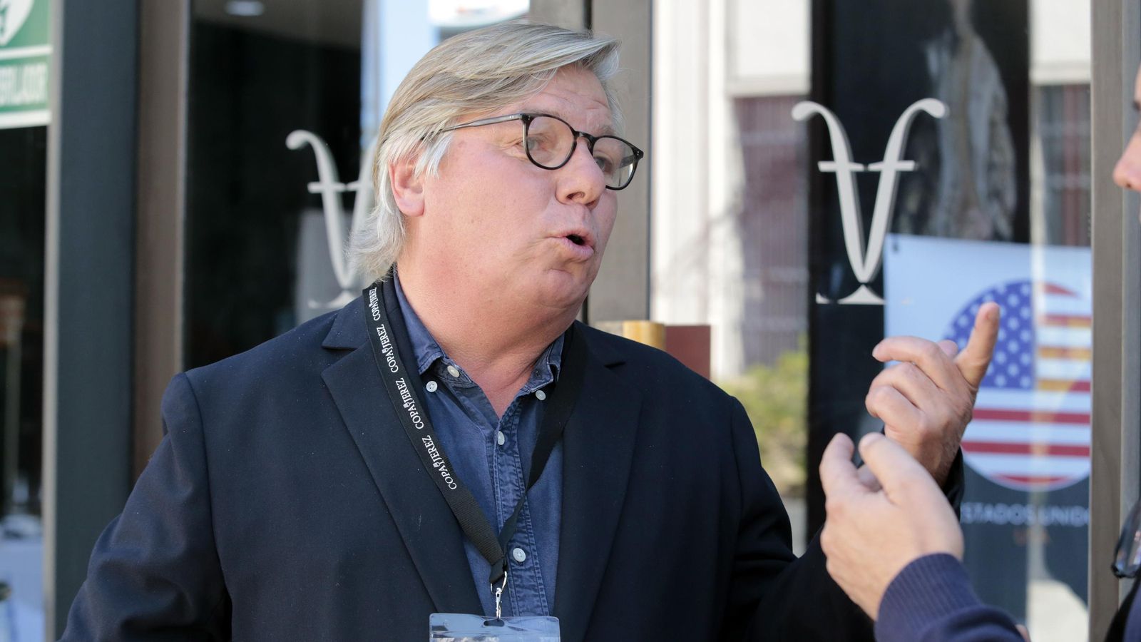 El 'señor Pingus' y copropietario de Bodegas San Francisco Javier en Jerez en otro momento de la entrevista.